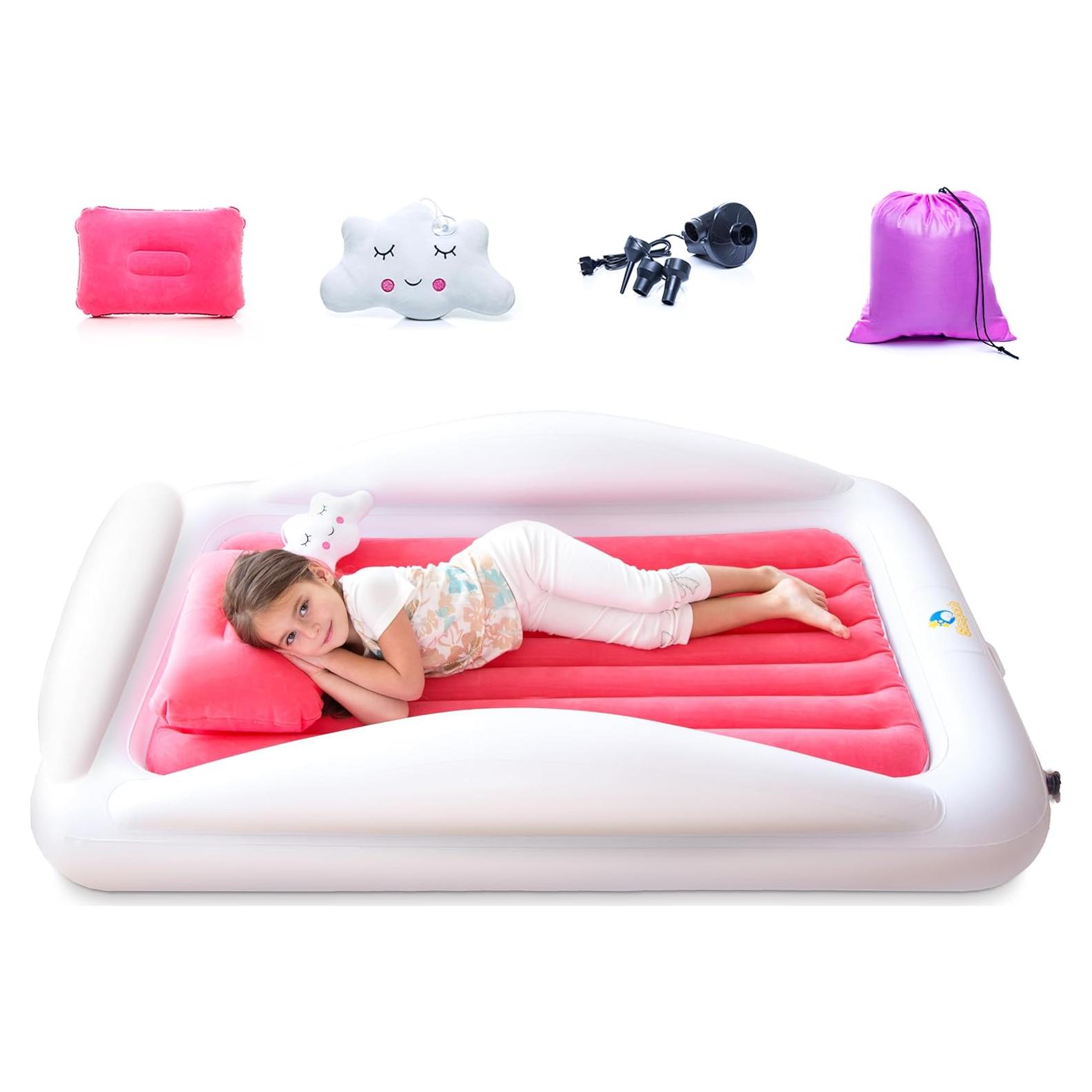 Cama de viaje inflable Sleepah SL101 para niños - Coral