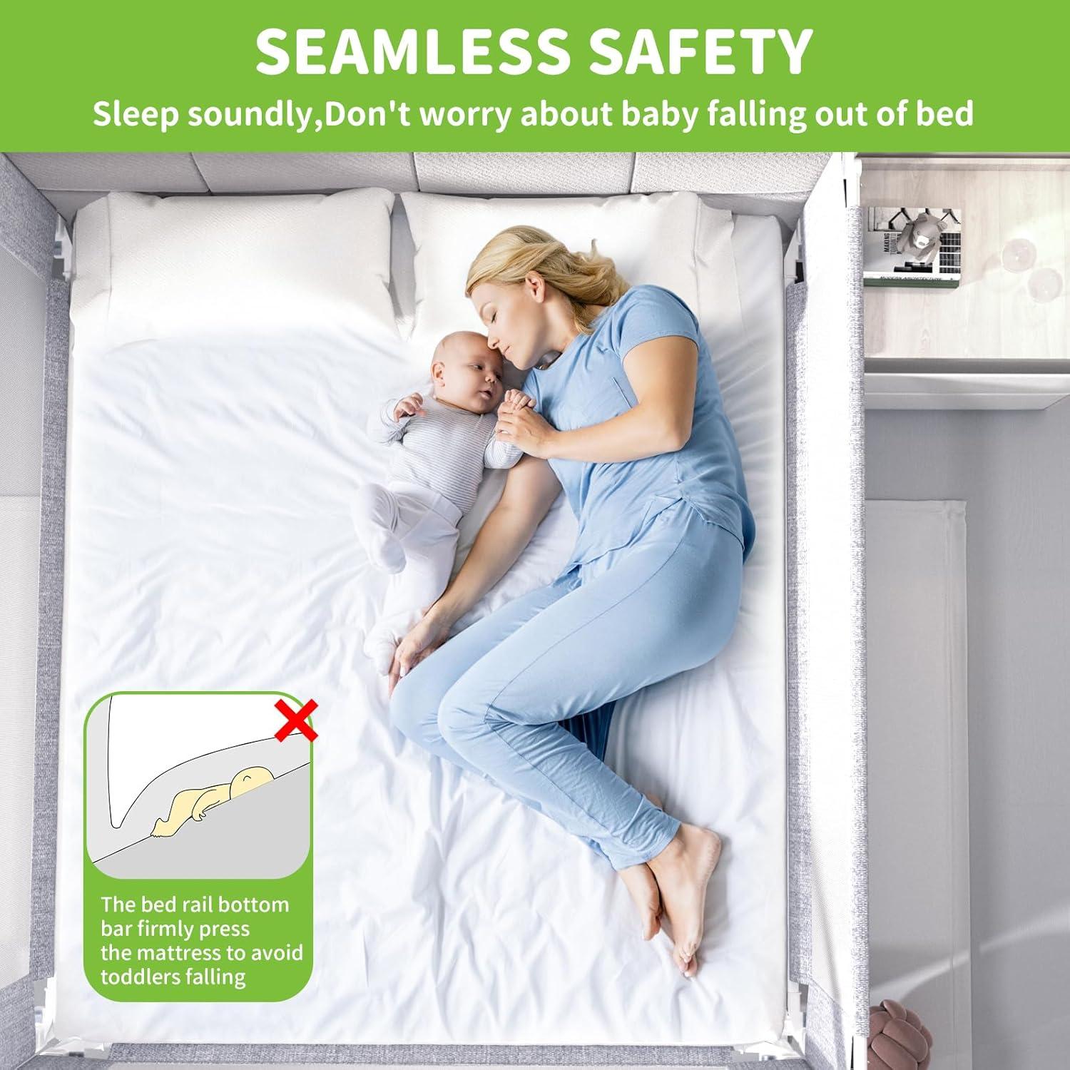 Barra de Cama Ajustable Yulongtengfei para Cama King Size - Gris