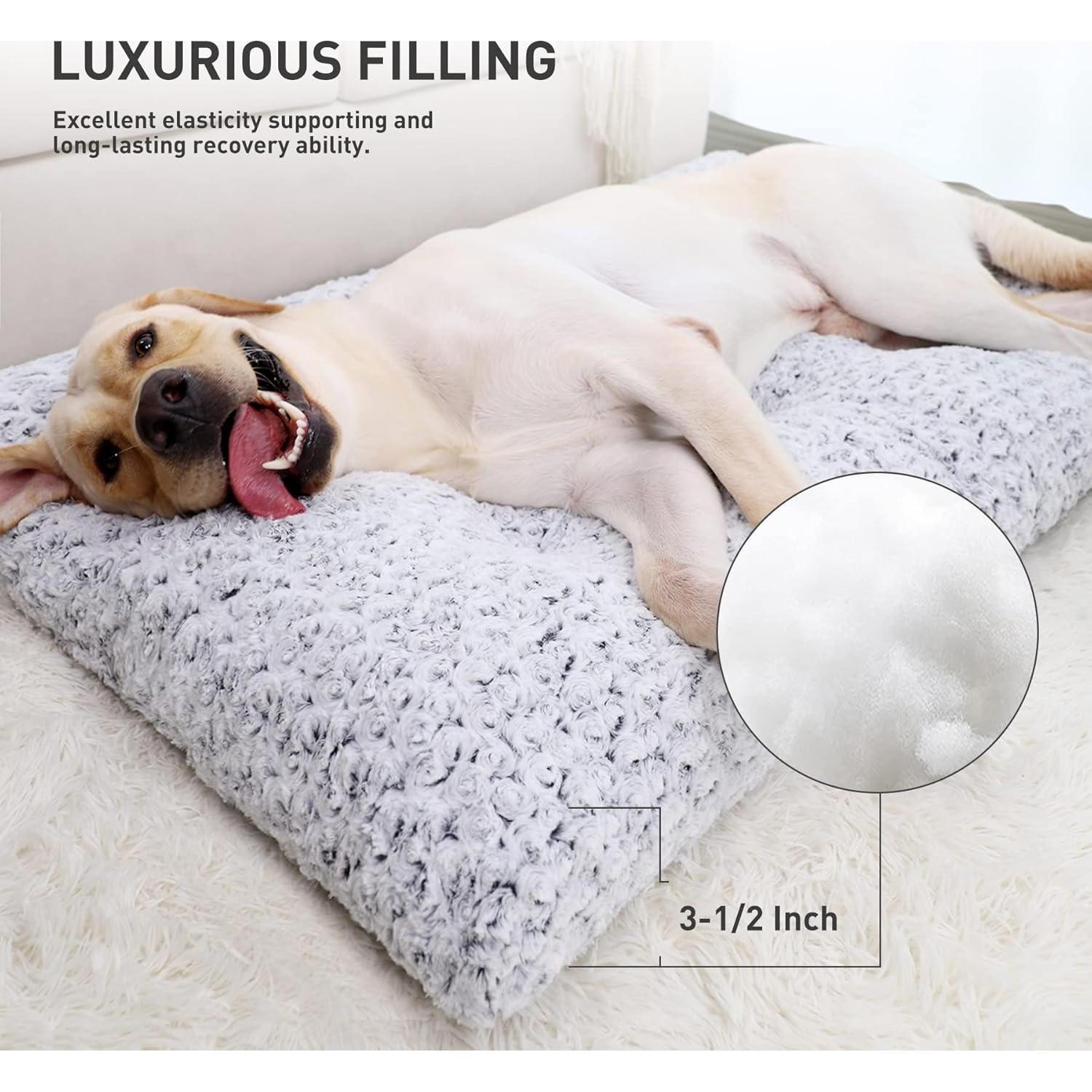 Cama para Perros Lavable KSIIA Deluxe 88.9x58.4cm Gris