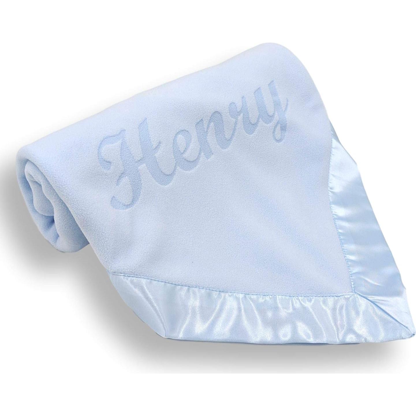 Manta Personalizada para Bebés Custom Catch - Azul 91x91 cm