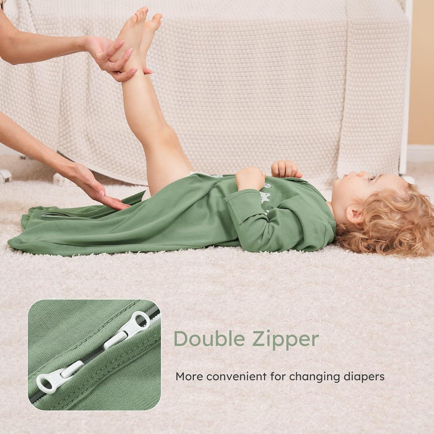 Saco de Sueño para Bebés Yoofoss 0-6 Meses Algodón Orgánico