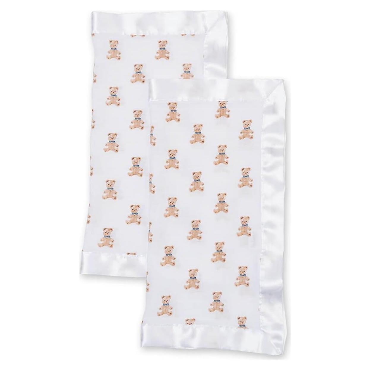 Manta de Seguridad Lulujo 100% Algodón Ositos Vintage 40x40 cm