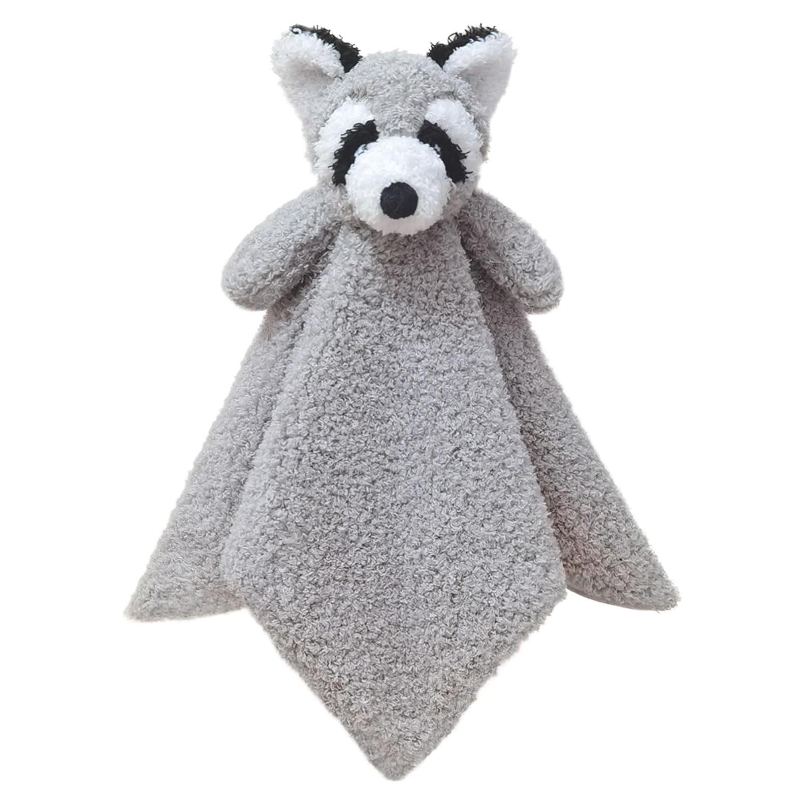 Manta de Seguridad de Peluche Doindute Mapache Gris 35 cm