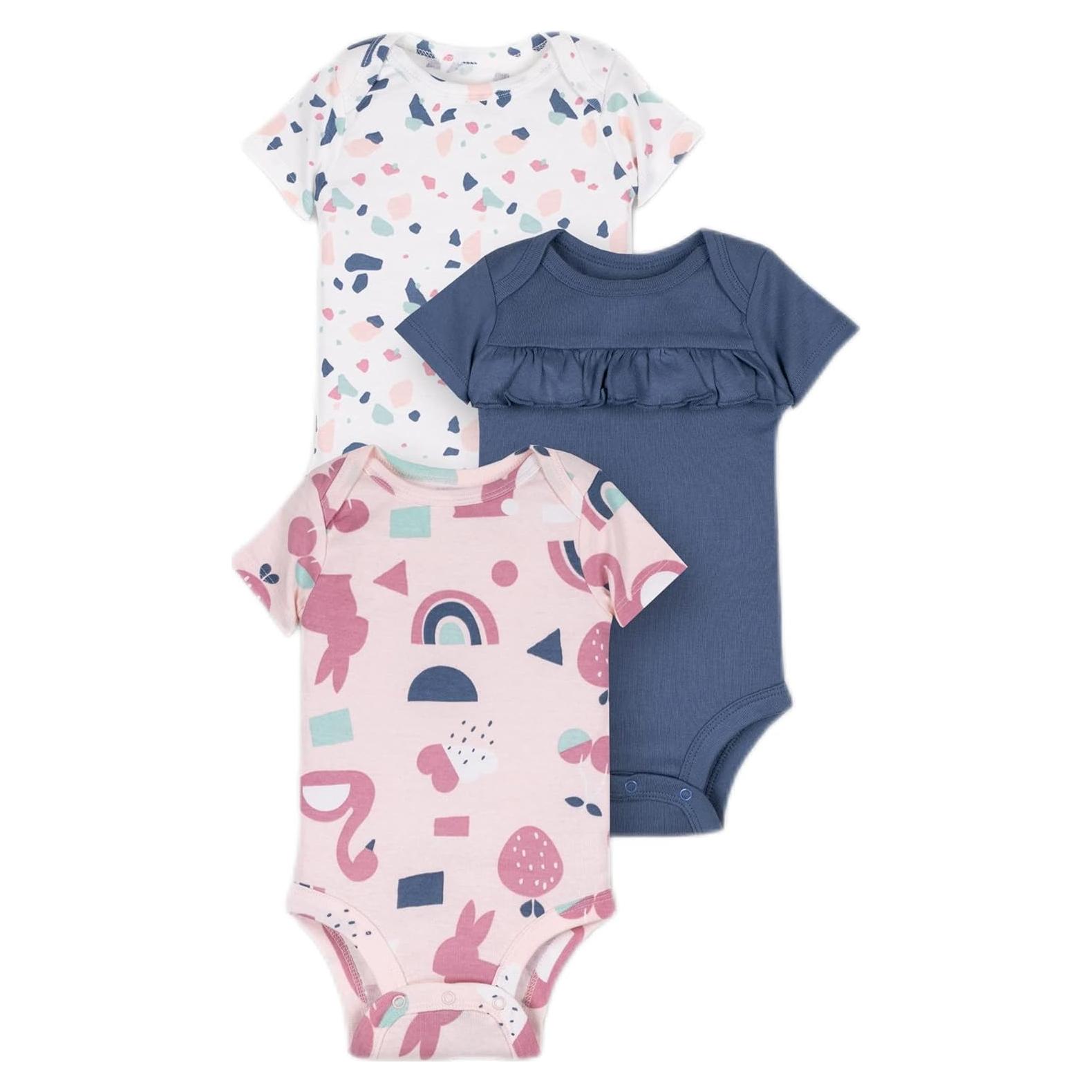 Bodies de Algodón Orgánico Lamaze 3 meses Rosa - Pastel Cuties