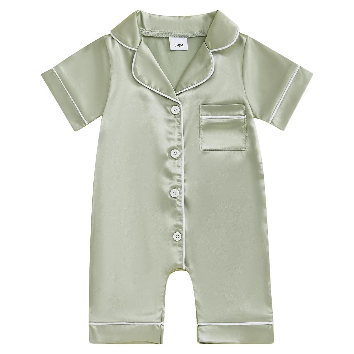 Pijamas de Seda Satinada Kuriozud para Niña 0-24 Meses