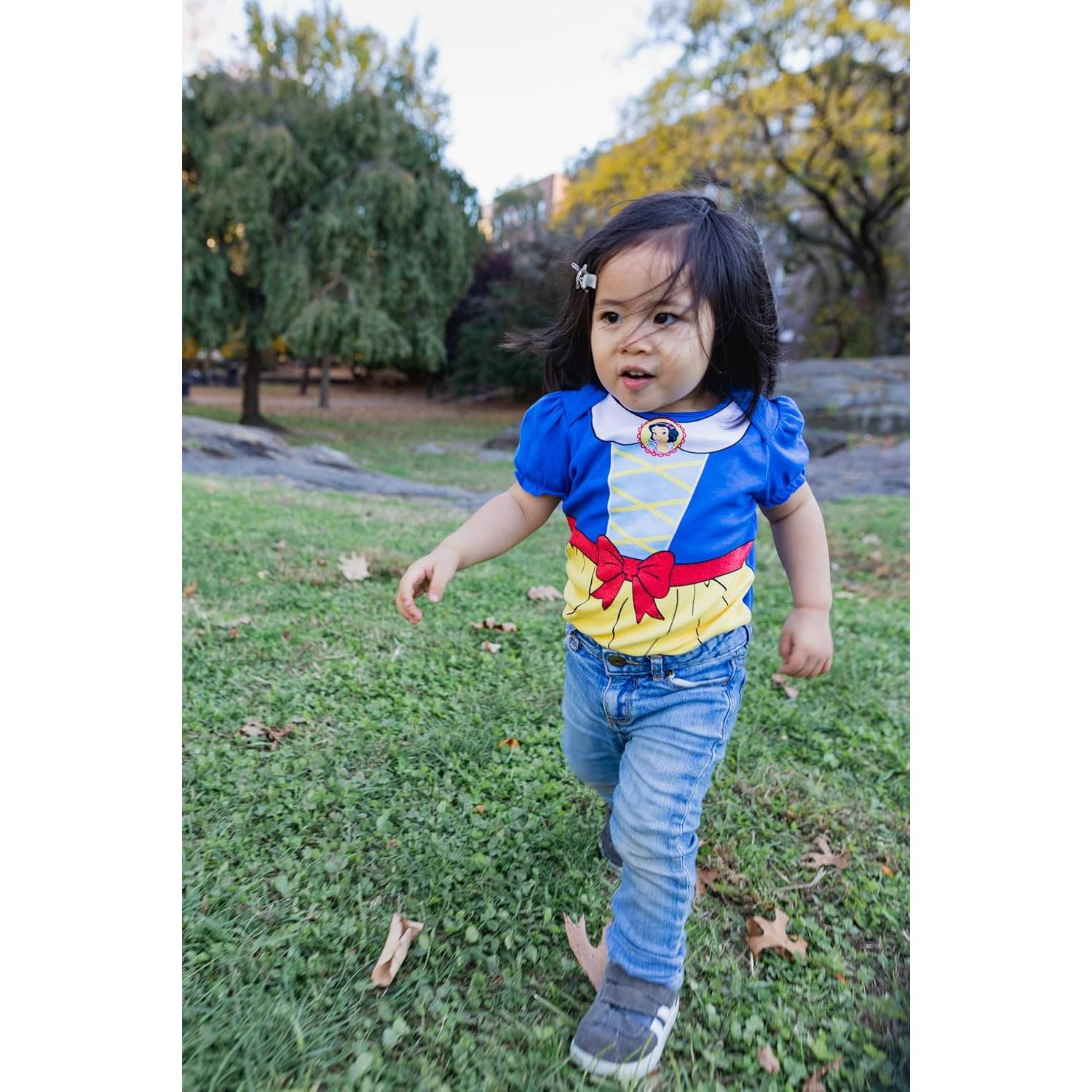 Bodies de Manga Corta Disney Princess con Diadema 0-24 Meses