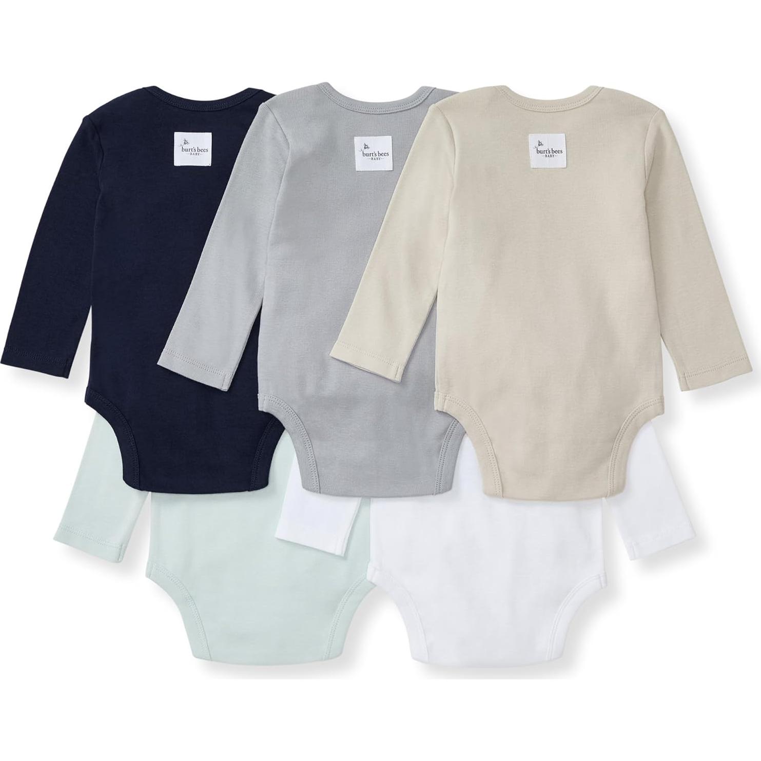 Bodies de Algodón Orgánico Burt's Bees Baby - Paquete de 5 Unidades