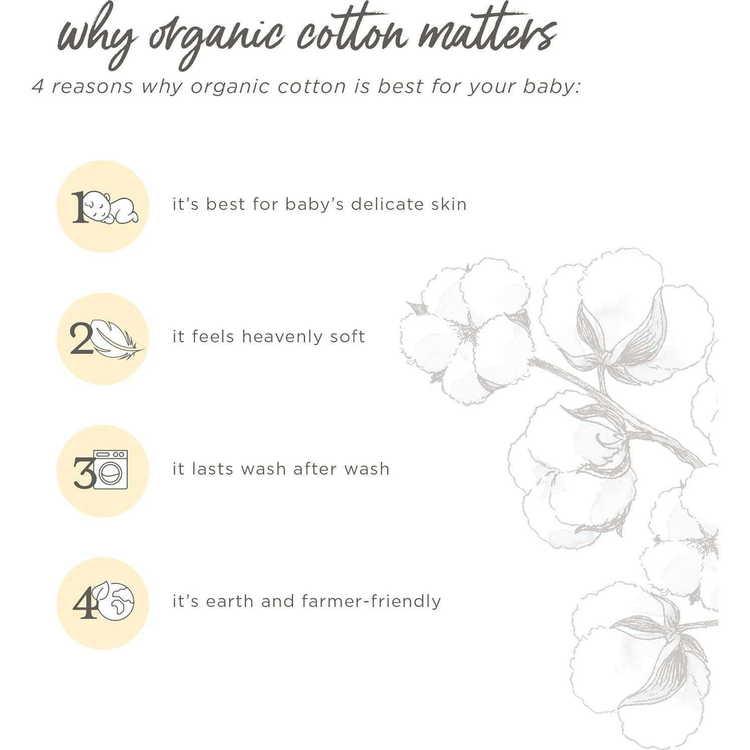 Bodies de Algodón Orgánico Burt's Bees Baby - Paquete de 5 Unidades