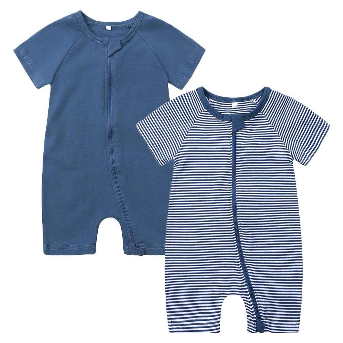 Conjunto de Monos para Bebés Feidoog 2Pack 6-12 Meses Azul