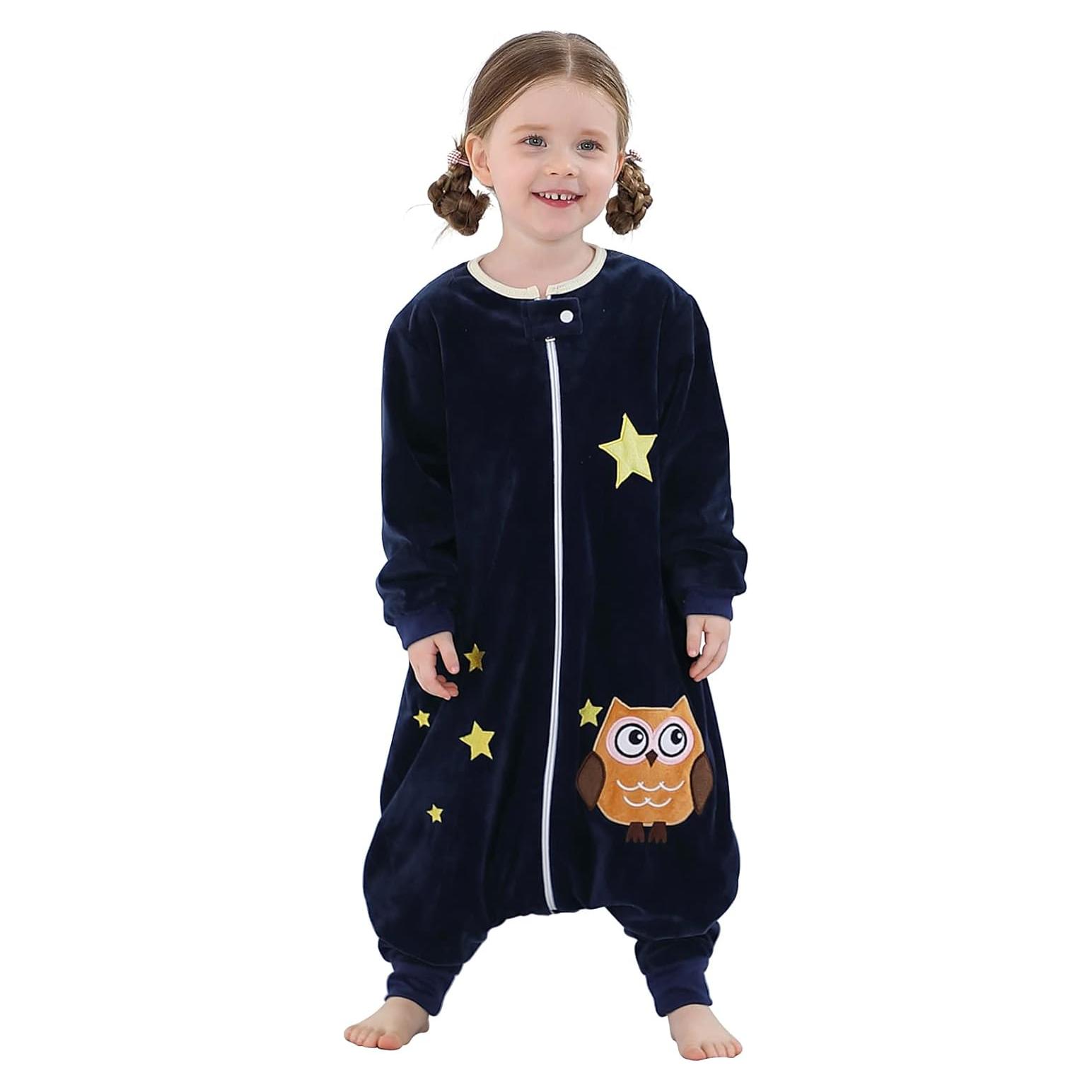 Saco de Dormir MICHLEY para Bebé 1-3 Años Manga Larga Búho