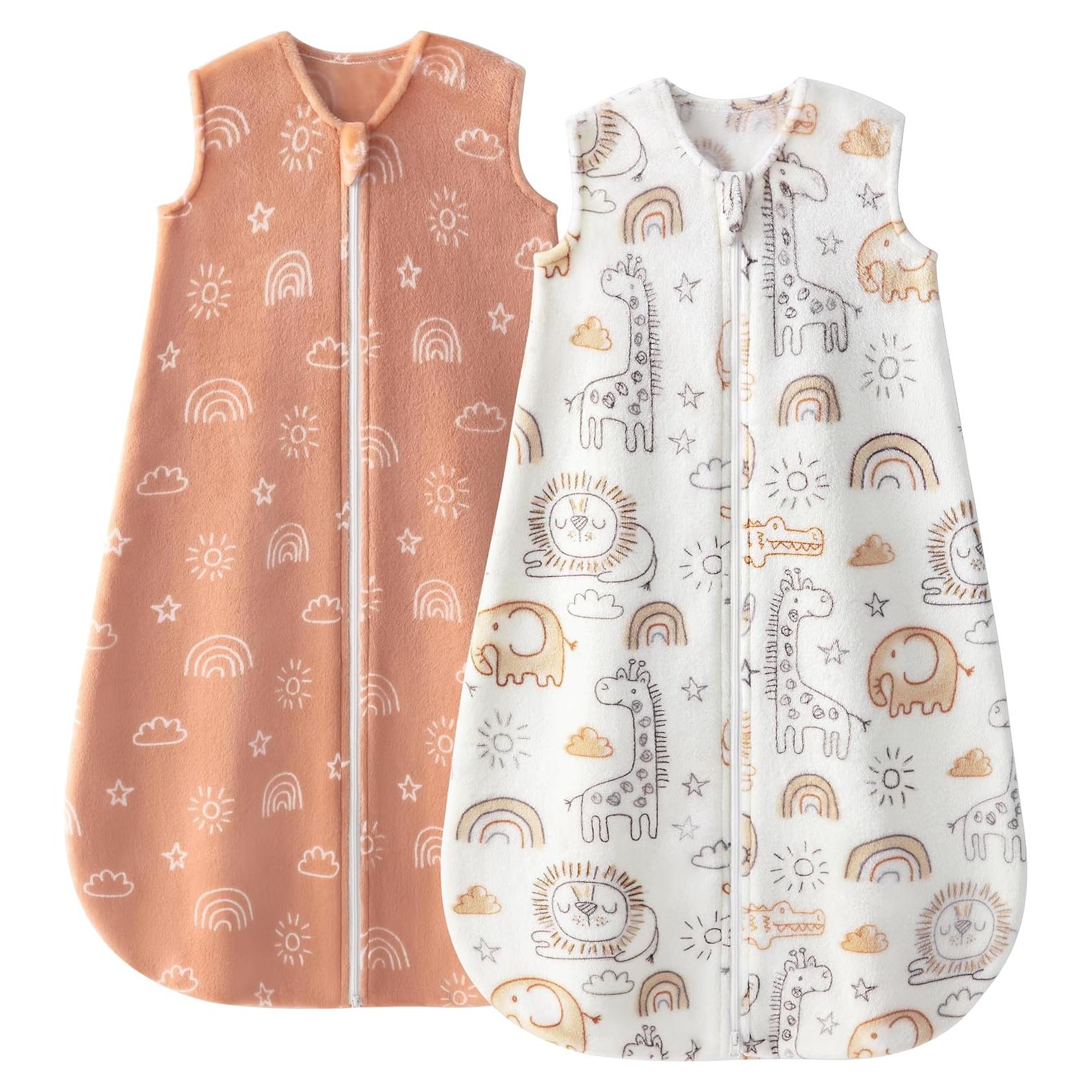 Saco de dormir polar Yoofoss 1.5 Tog 6-12 meses jirafa marrón