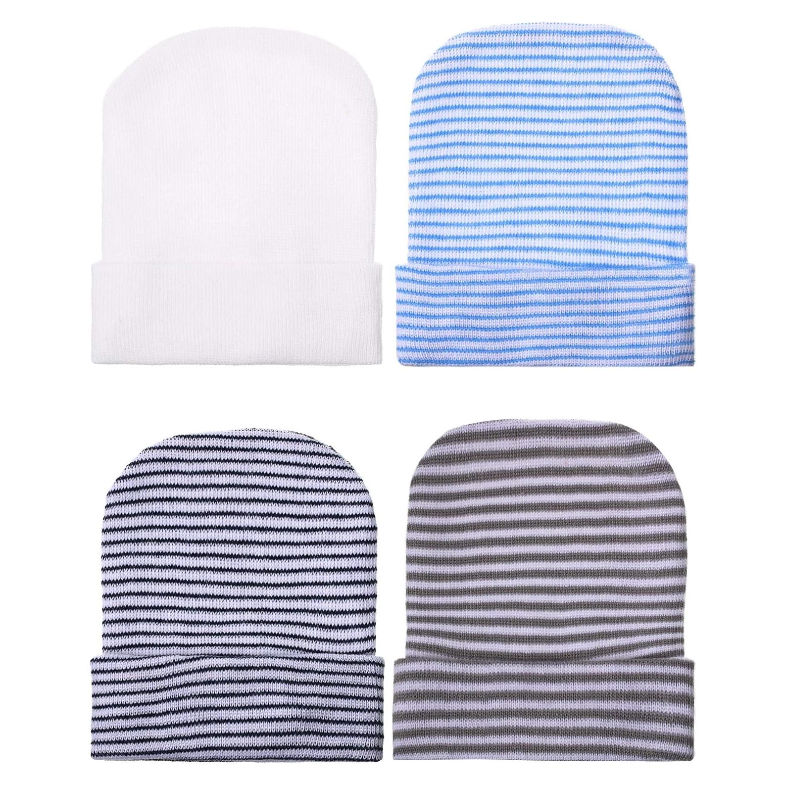 Gorra Beanie Geyoga para Bebé 0-6 Meses Algodón Suave