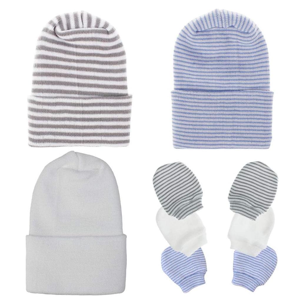 Conjunto de gorros y manoplas Upeilxd para recién nacidos