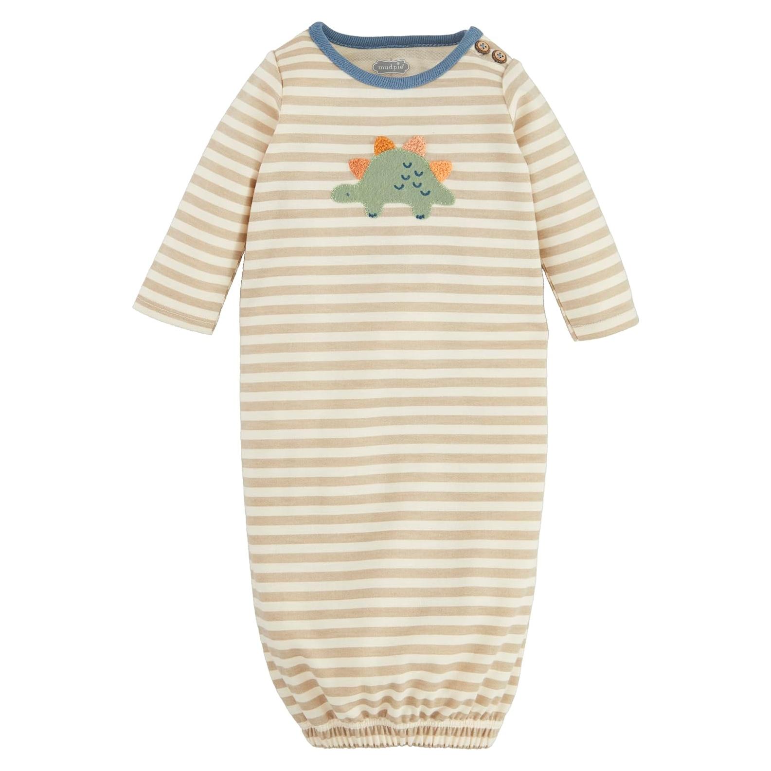 Vestido de Dormir para Niños Mud Pie con Aplique Dinosaurio 0-3M