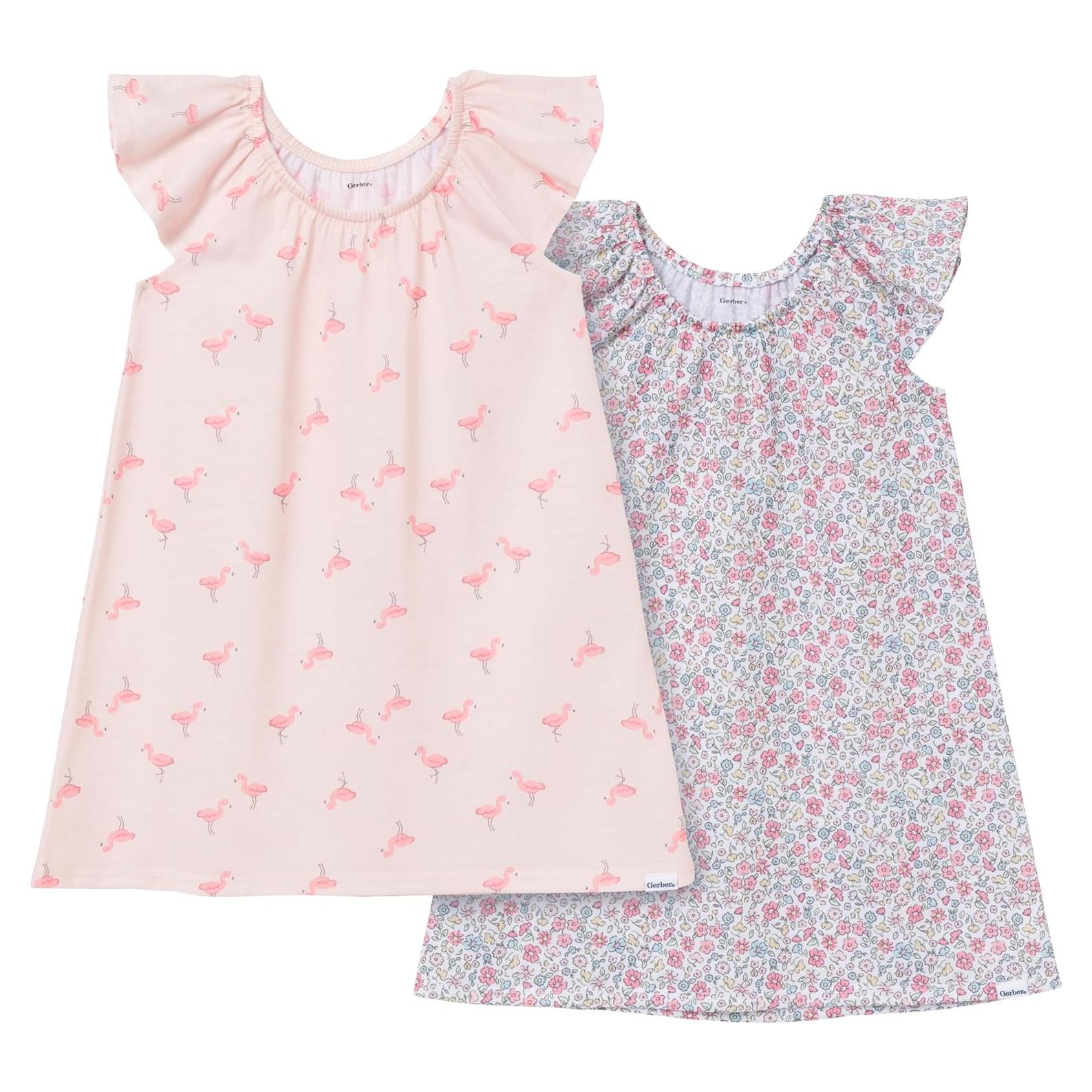 Camisones de Forro Polar Gerber para Niñas 2T Pack de 2