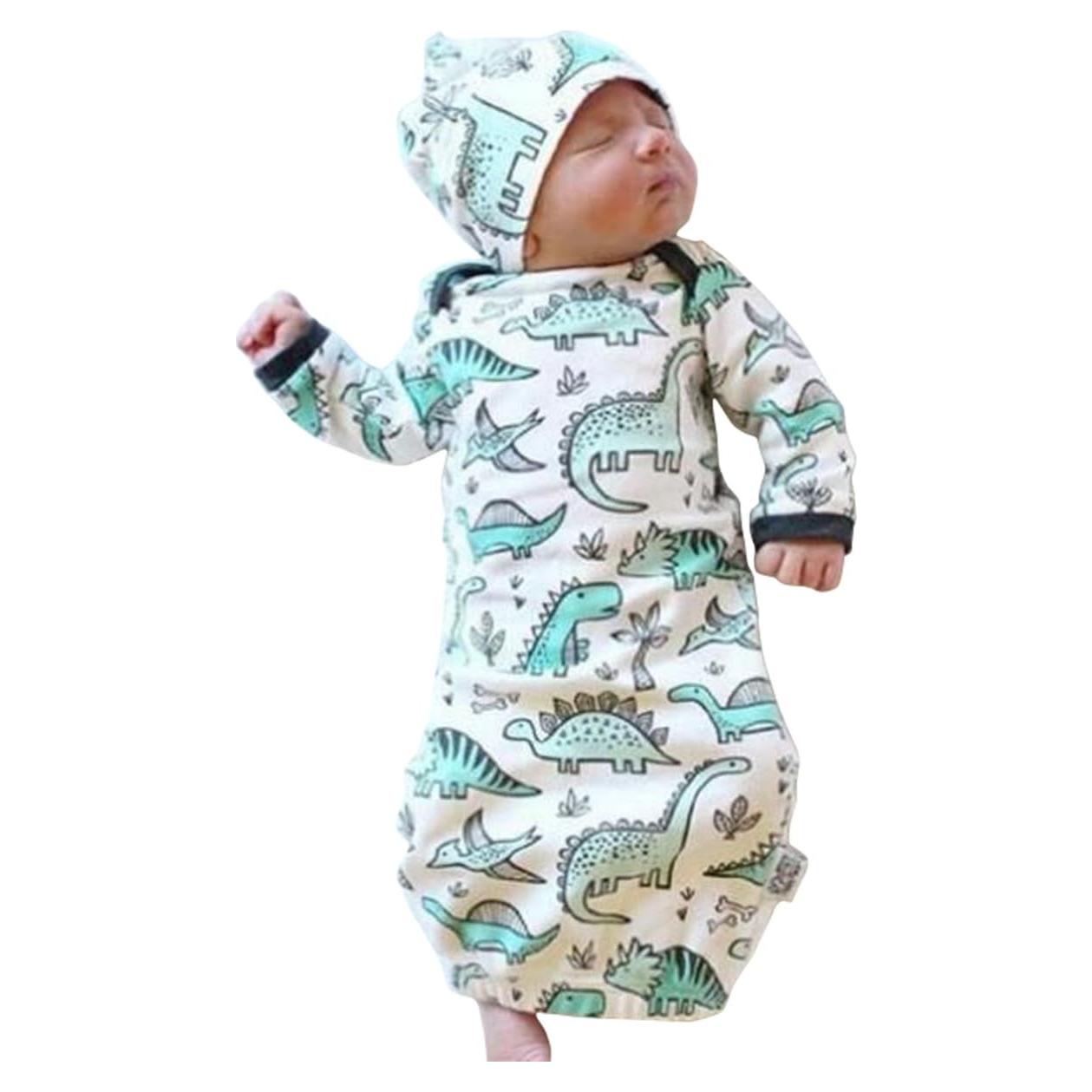 Pijamas de Dinosaurio COLOOM para Bebés 0-6M, Saco de Dormir