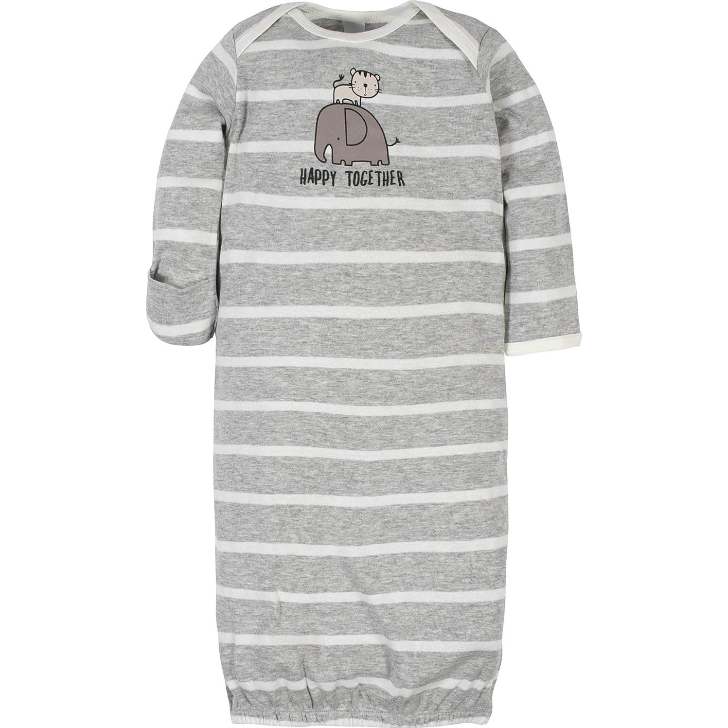 Vestidos de dormir Gerber unisex para bebés 0-6 meses - 4 piezas