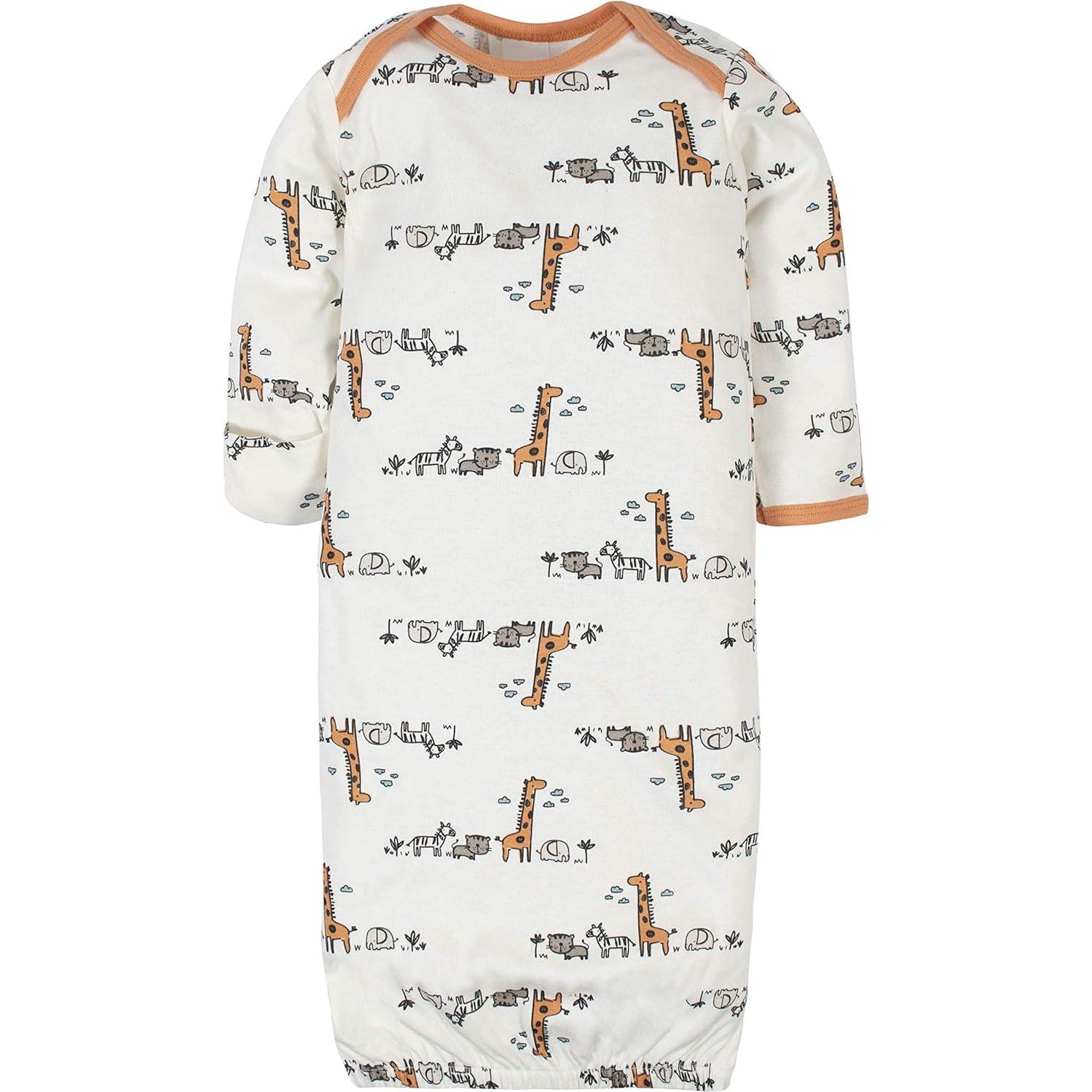 Vestidos de dormir Gerber unisex para bebés 0-6 meses - 4 piezas