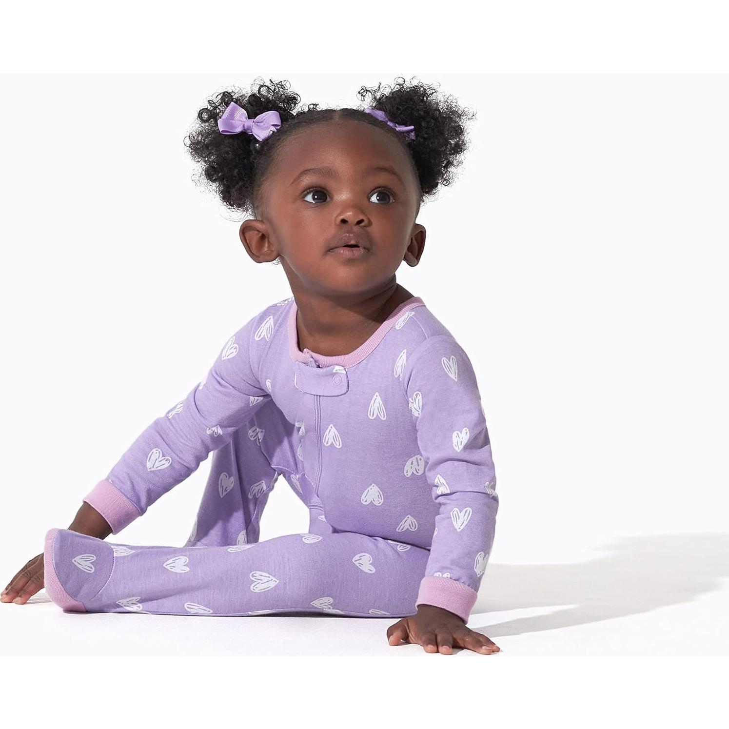 Pijamas Sleep 'N Play Onesies para Niñas 0-3 Meses 4 Piezas