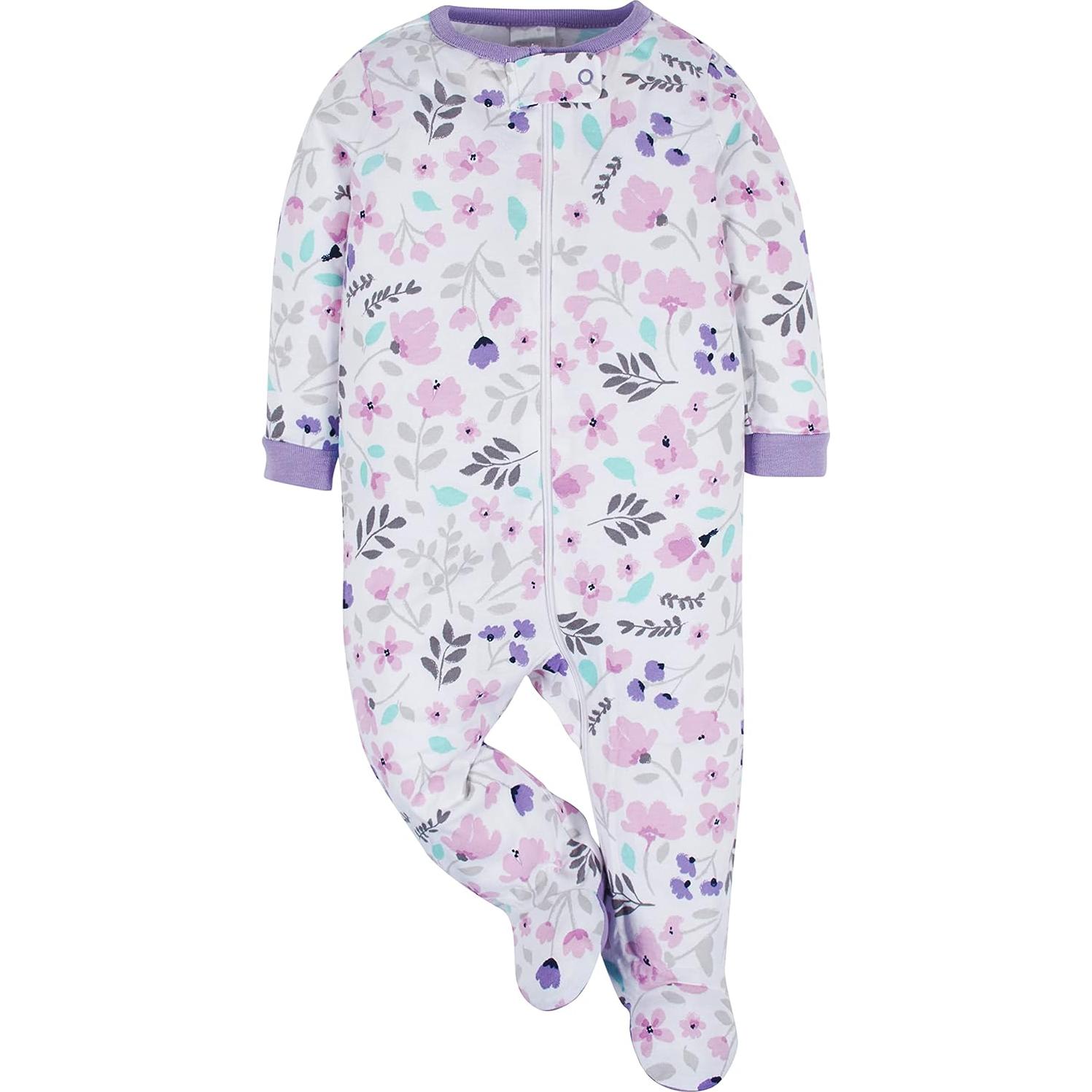 Pijamas Sleep 'N Play Onesies para Niñas 0-3 Meses 4 Piezas