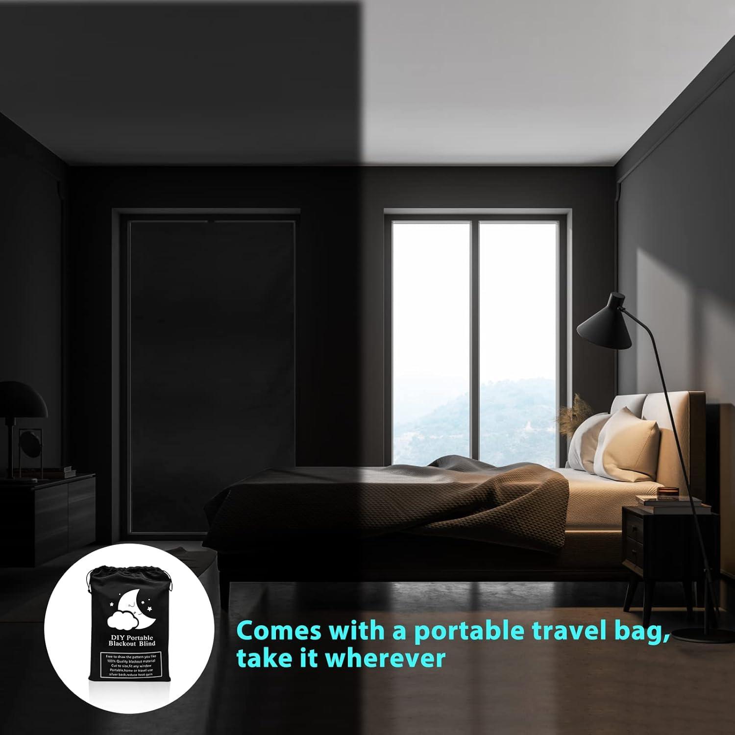 Cortinas Blackout BCJJ 300x145cm, 100% Oscuras para Dormitorio