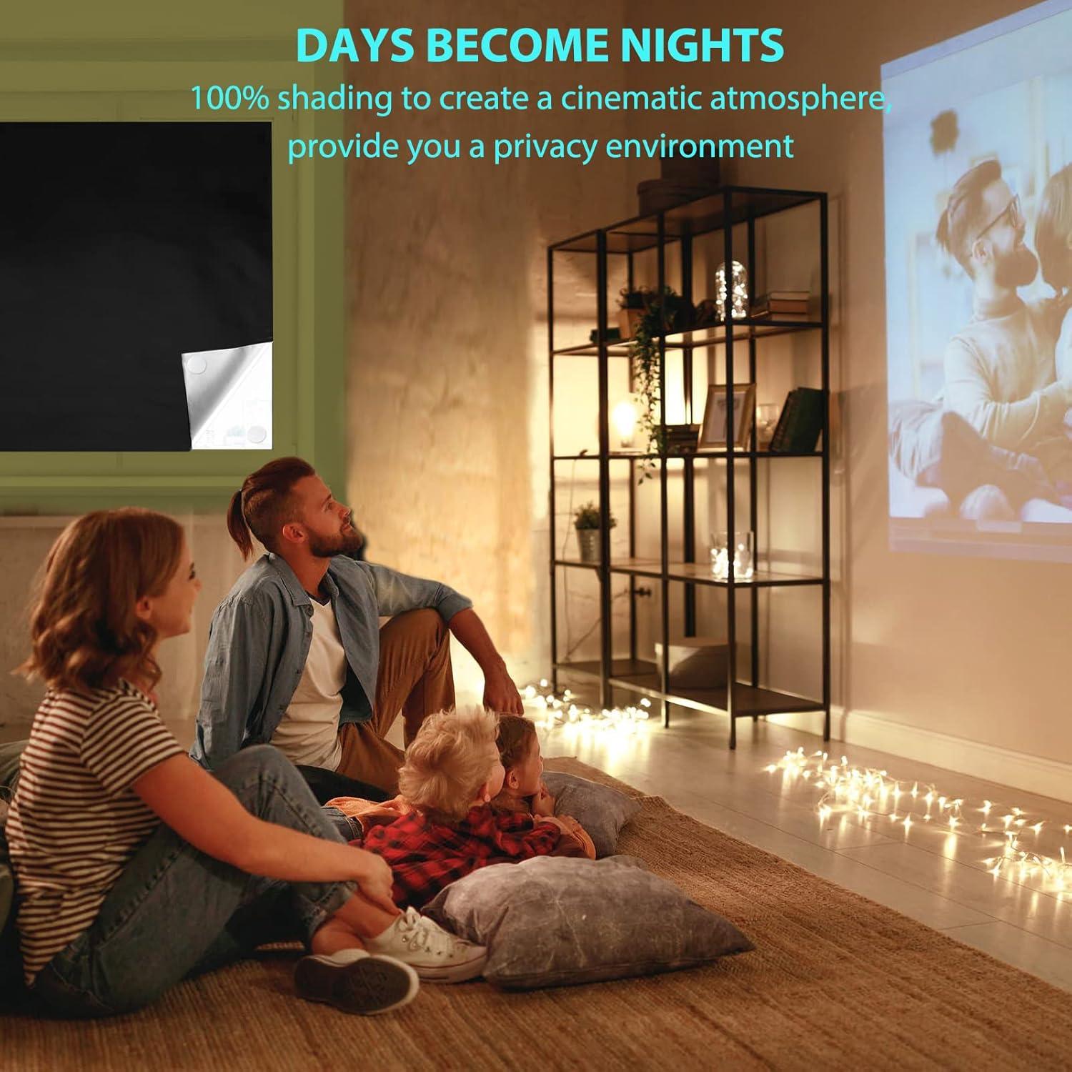 Cortinas Blackout BCJJ 300x145cm, 100% Oscuras para Dormitorio