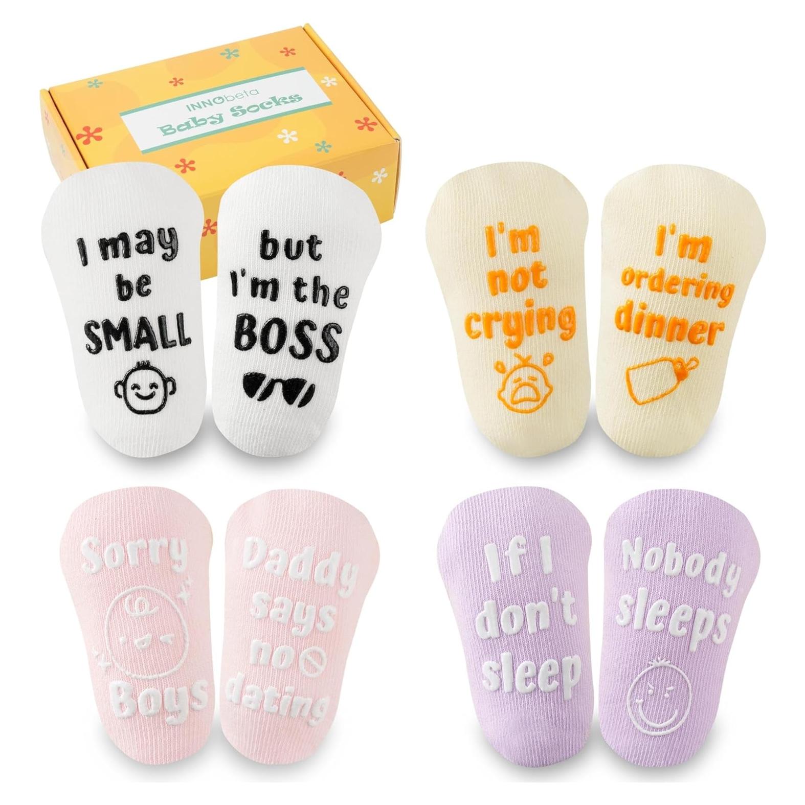 Conjunto de Calcetines para Bebés InnoBeta 3-12 Meses (4 Pares)