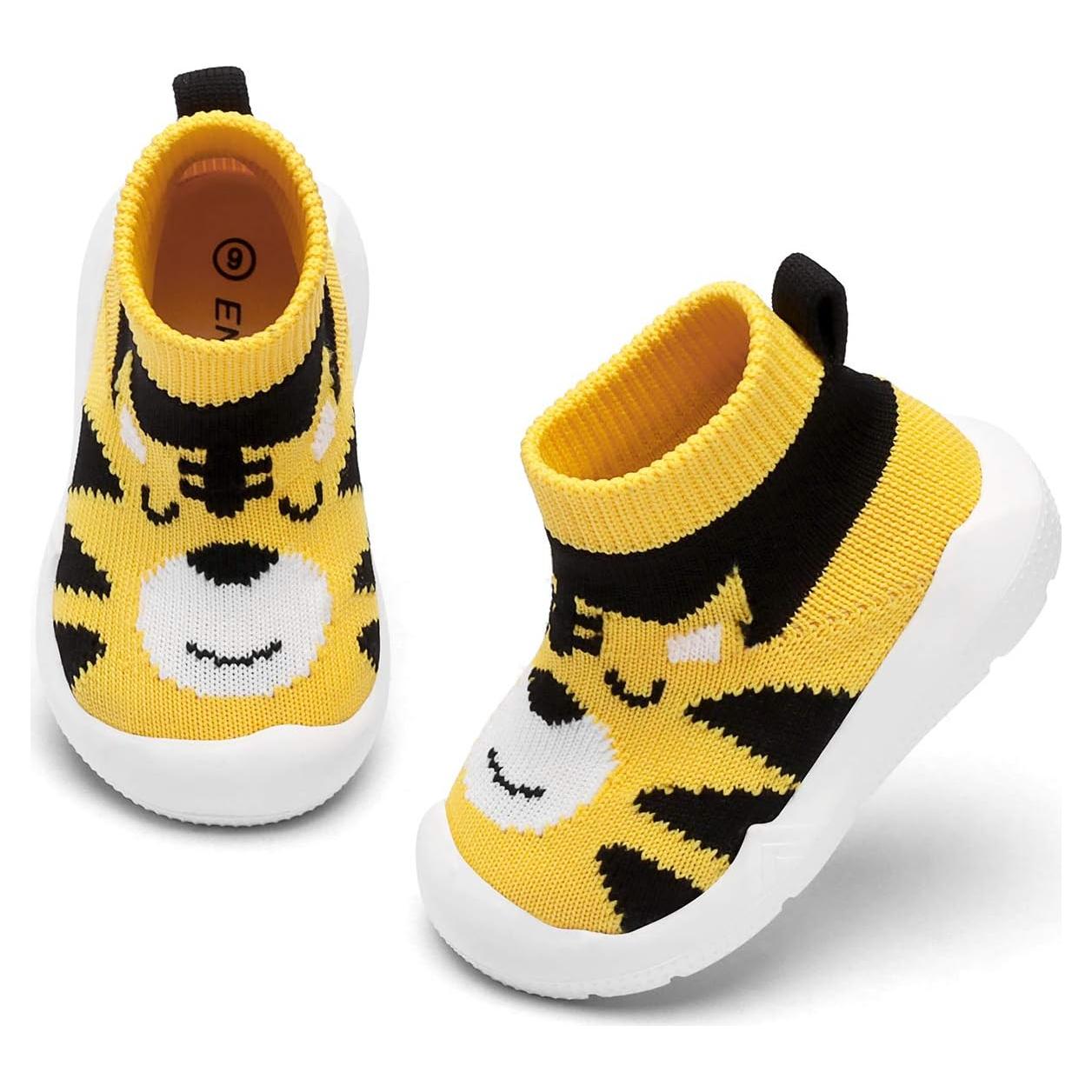 Zapatos para Bebés Engtoy Antideslizantes 15-18 Meses Tigre Amarillo