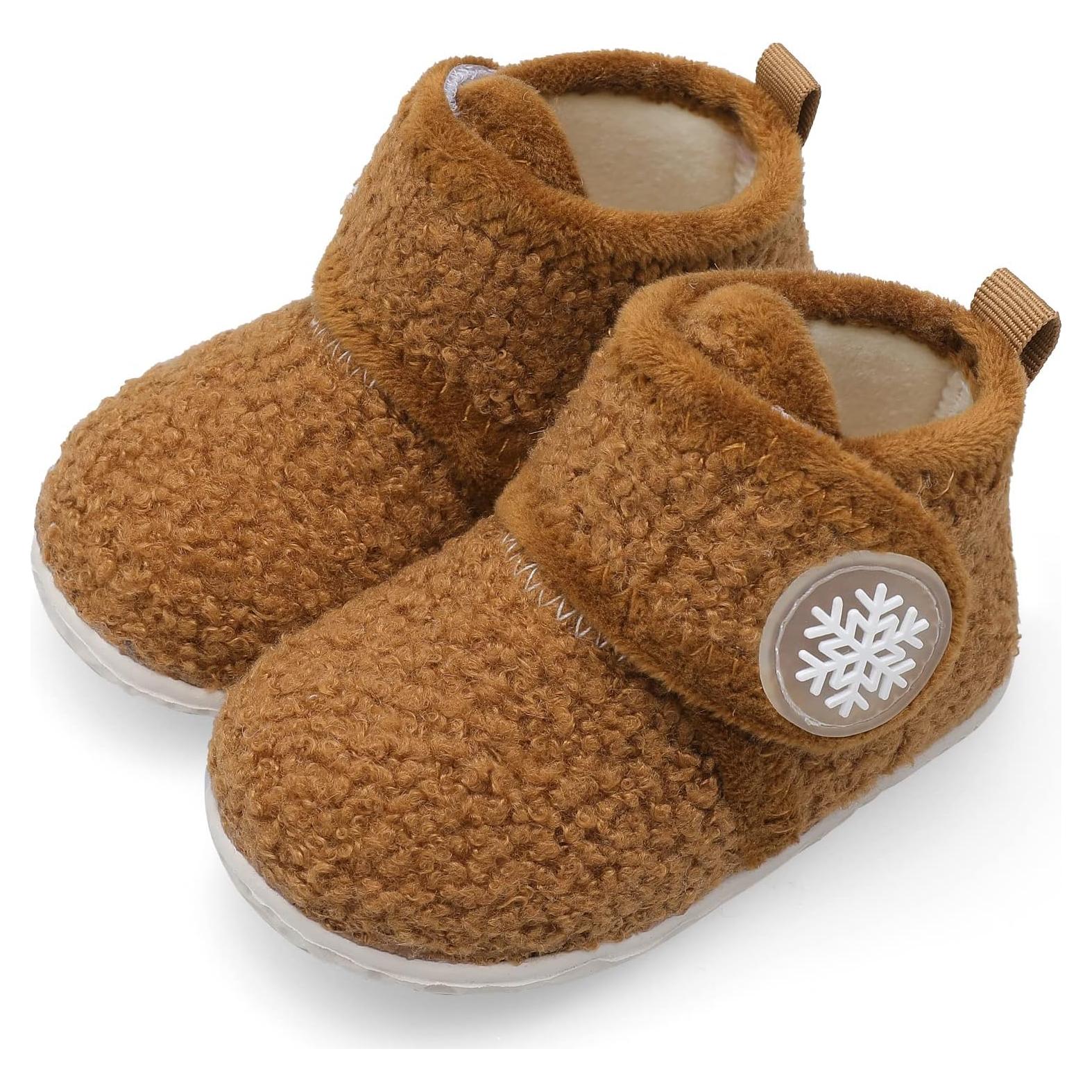 Botines para Bebés FEETCITY 6-12 Meses Marrón Oscuro Antideslizante