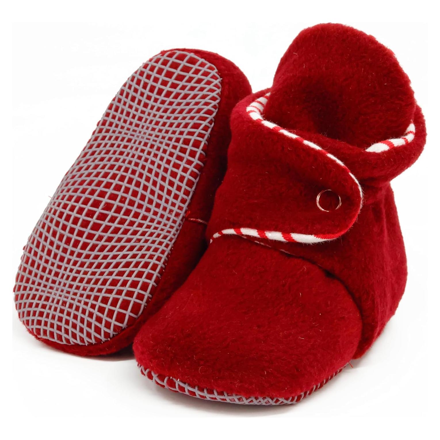 Botines de Forro Polar Ella Bonna para Bebés 6-12 Meses Burdeos