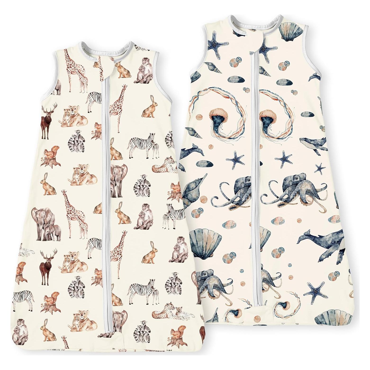 Saco de Sueño para Bebés 0-6 Meses TotBasic 2-Pack 0.5 TOG