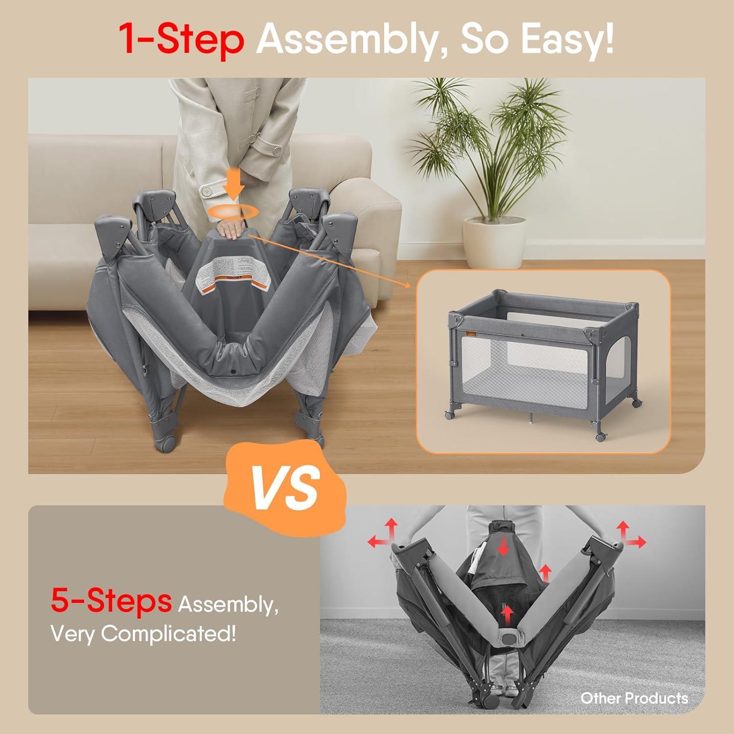 Cuna 4 en 1 para Bebés Graco Pack and Play con Cambiador