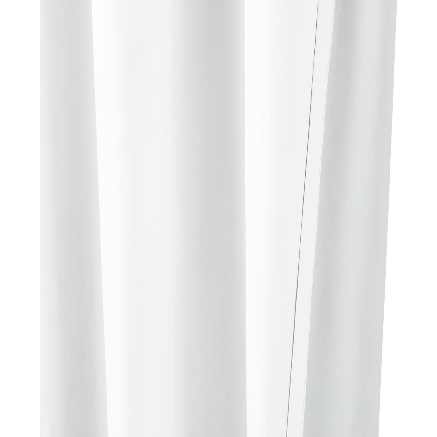 Cortinas Opacas Amazon Basics 2 Paneles 132x213 cm Blanco