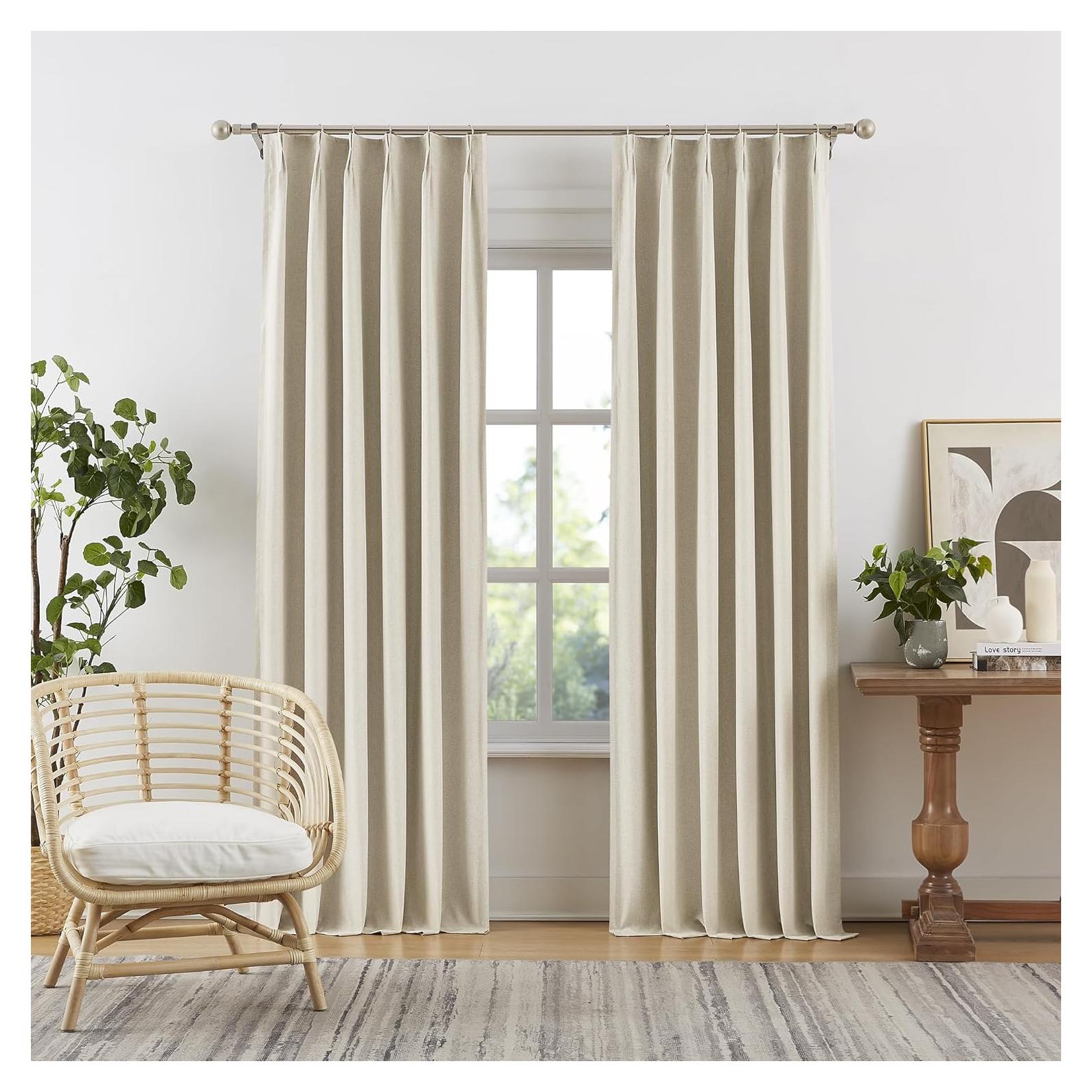 Cortinas Opacas Plisadas DUALIFE 101.6x243.8 cm 2 Paneles