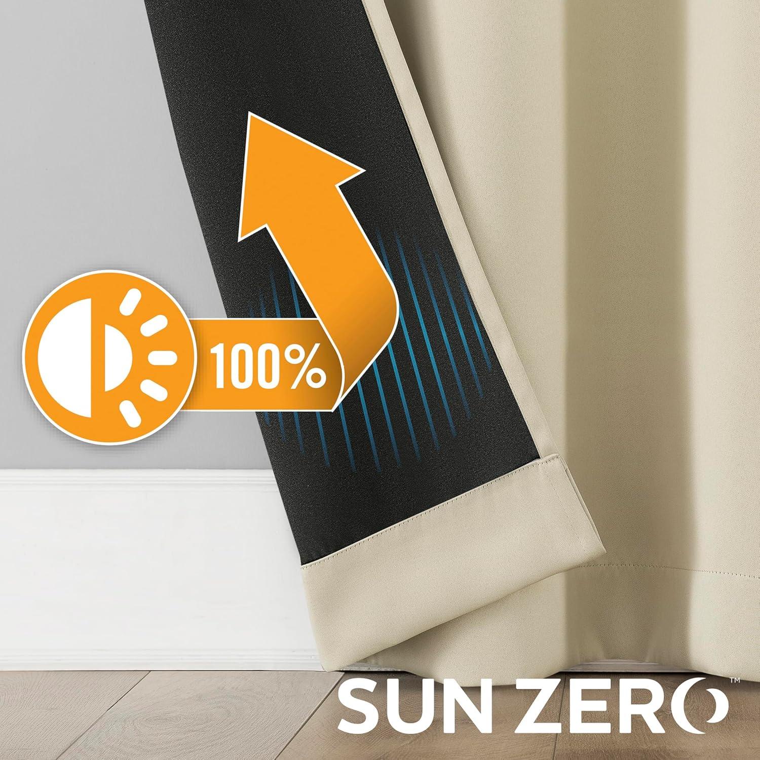 Cortinas Blackout Sun Zero Nordic 2-Pack 132x243 cm Crema