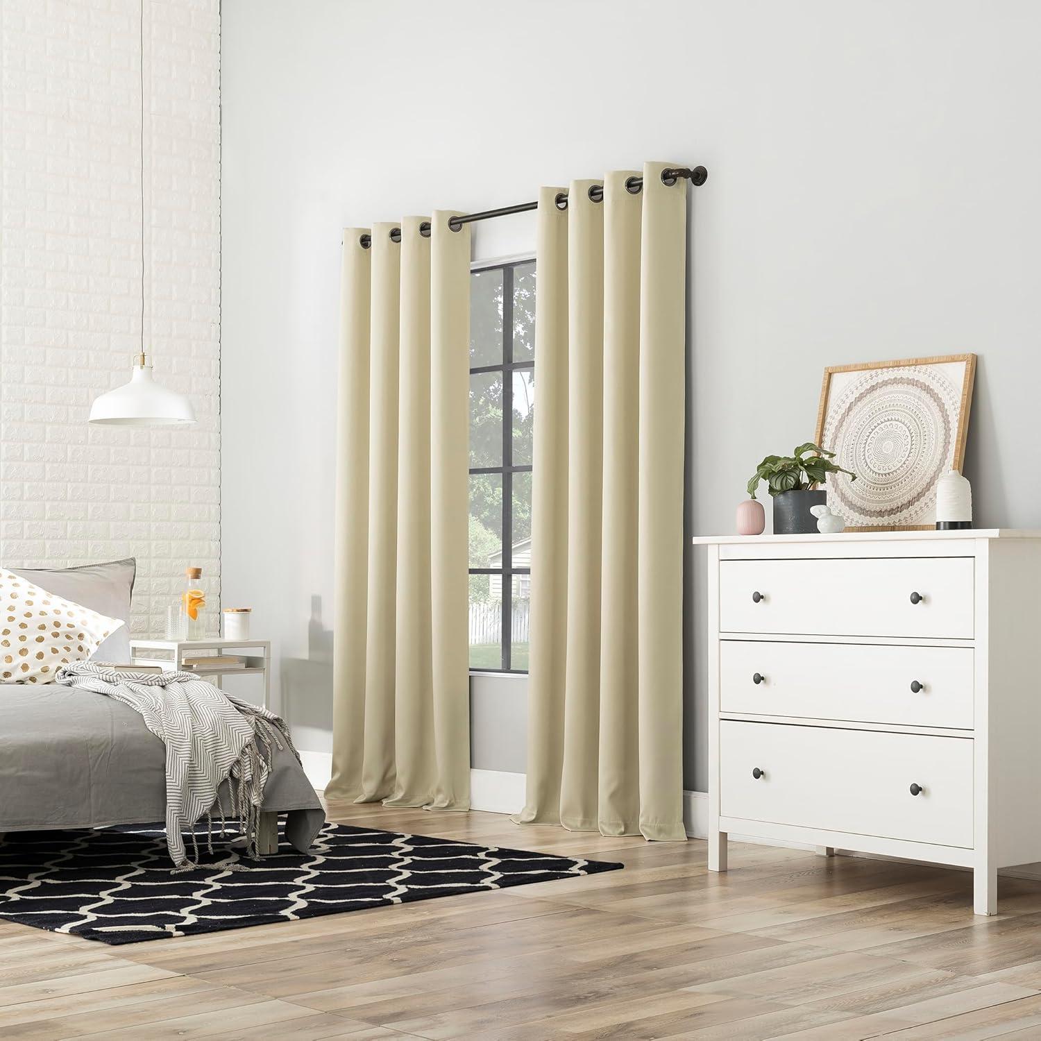 Cortinas Blackout Sun Zero Nordic 2-Pack 132x243 cm Crema