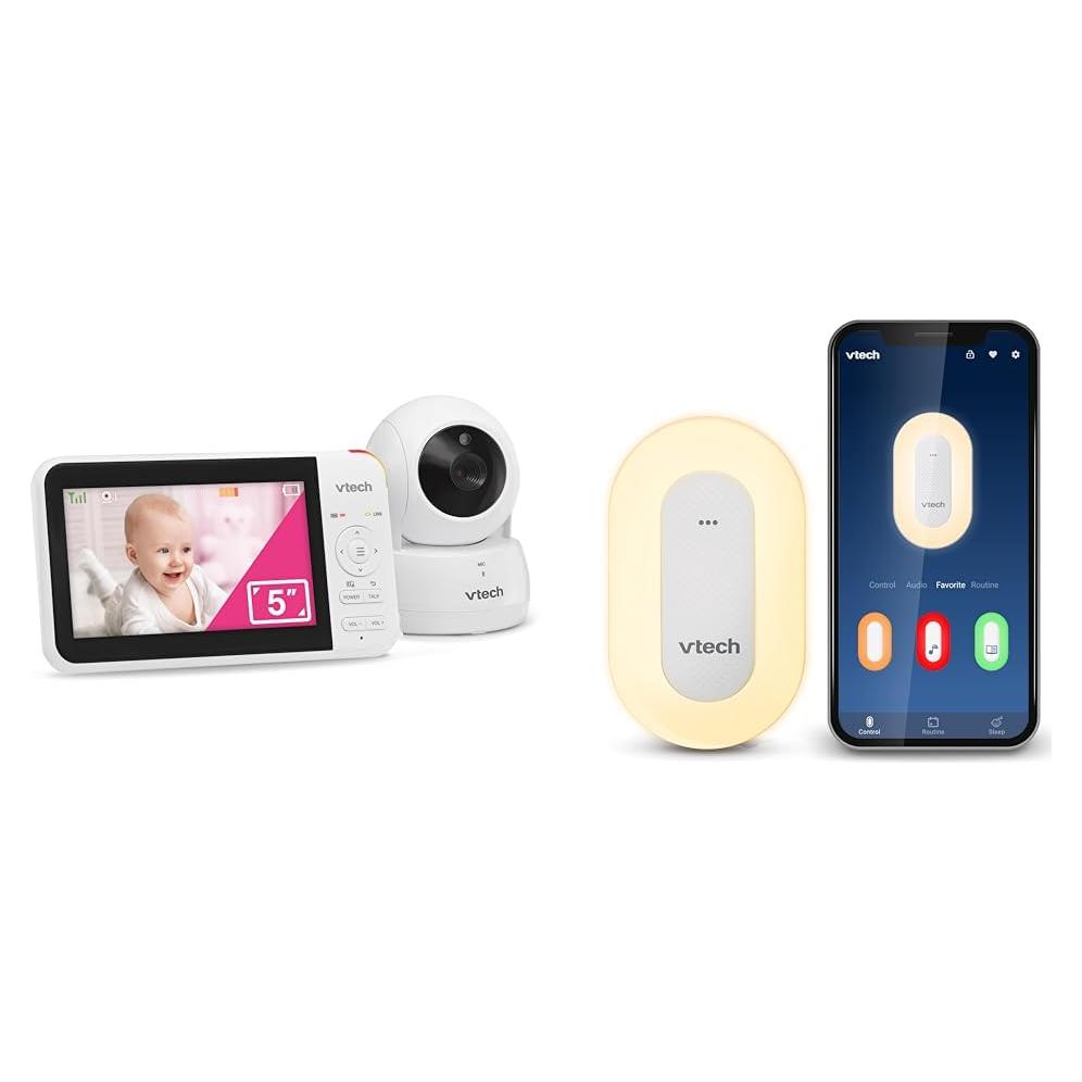 Monitor de Bebés VTech VM924 + Soporte BC8113 Luz Nocturna