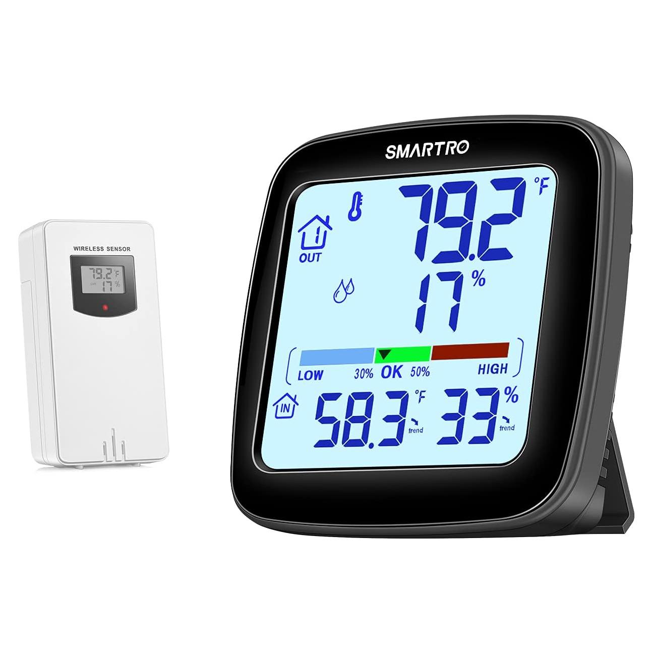 Termómetro Higrómetro Digital Inalámbrico SMARTRO SC92