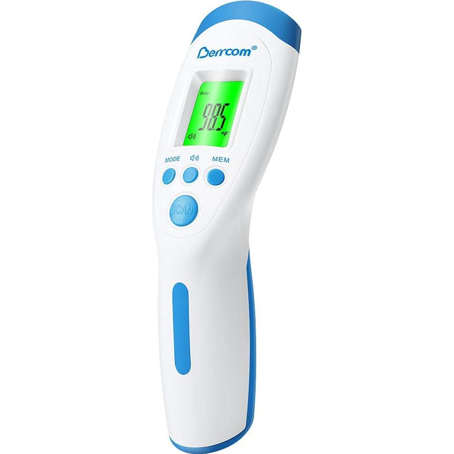 Termómetro Infrarrojo Sin Contacto Berrcom ET005 y JXB182