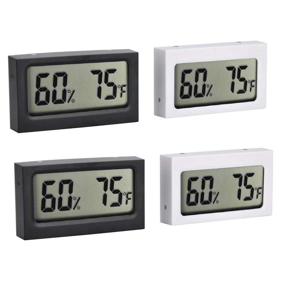 Higrómetro Digital SEISSO con Pantalla LCD - 4 Paquete