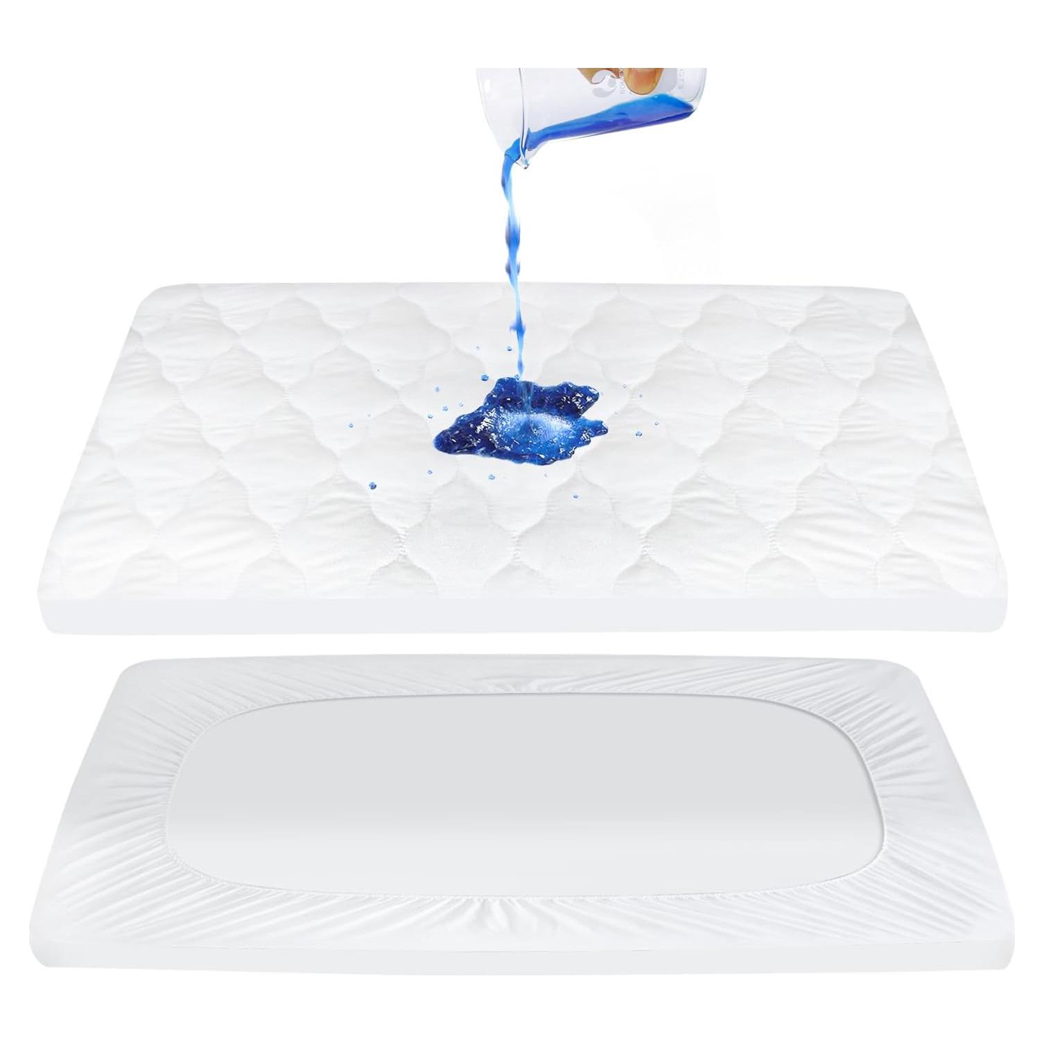 Funda de colchón impermeable Moonsea para Pack and Play 68.6x99.1 cm