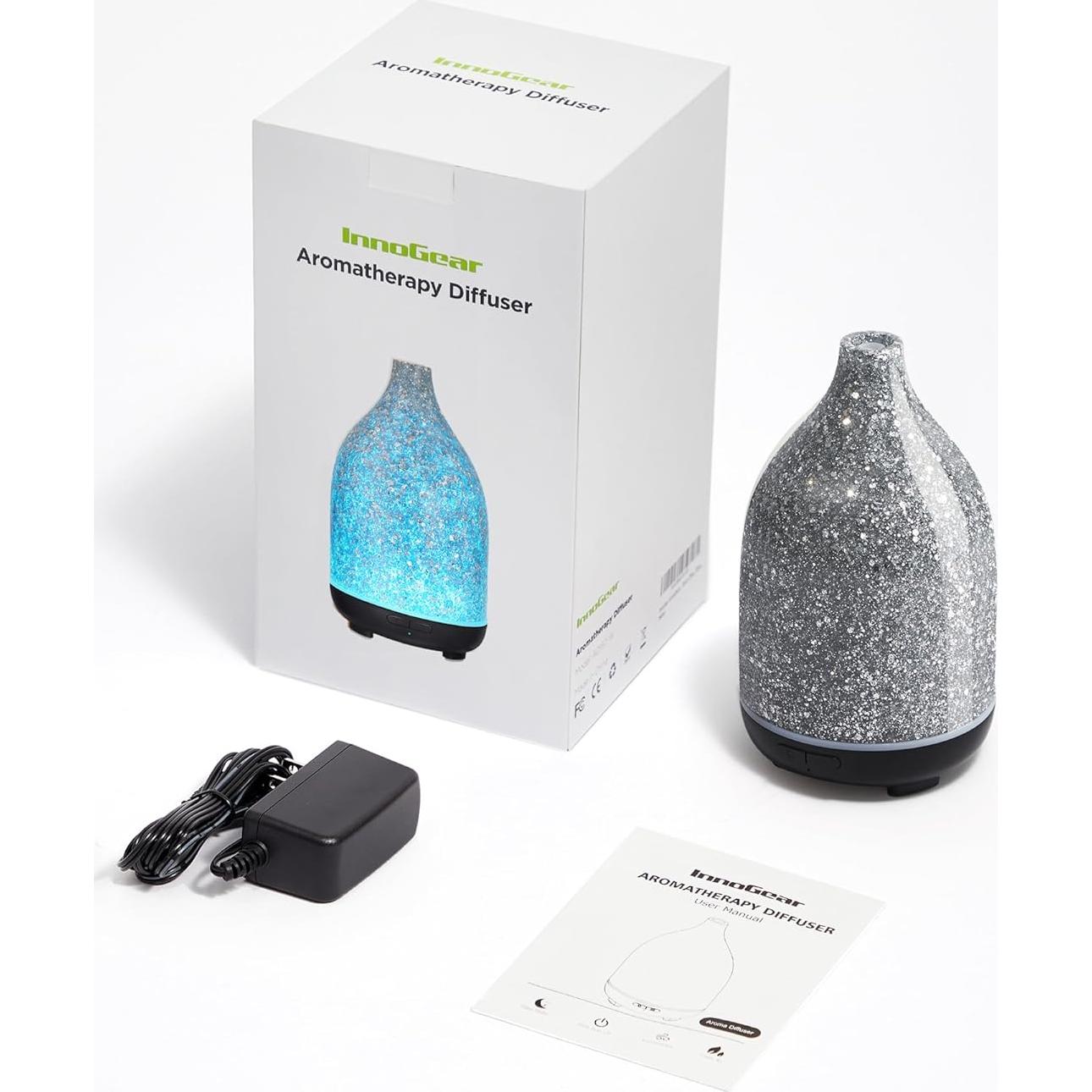 Difusor de Aceite InnoGear 150ml Aromaterapia Plata Brillante