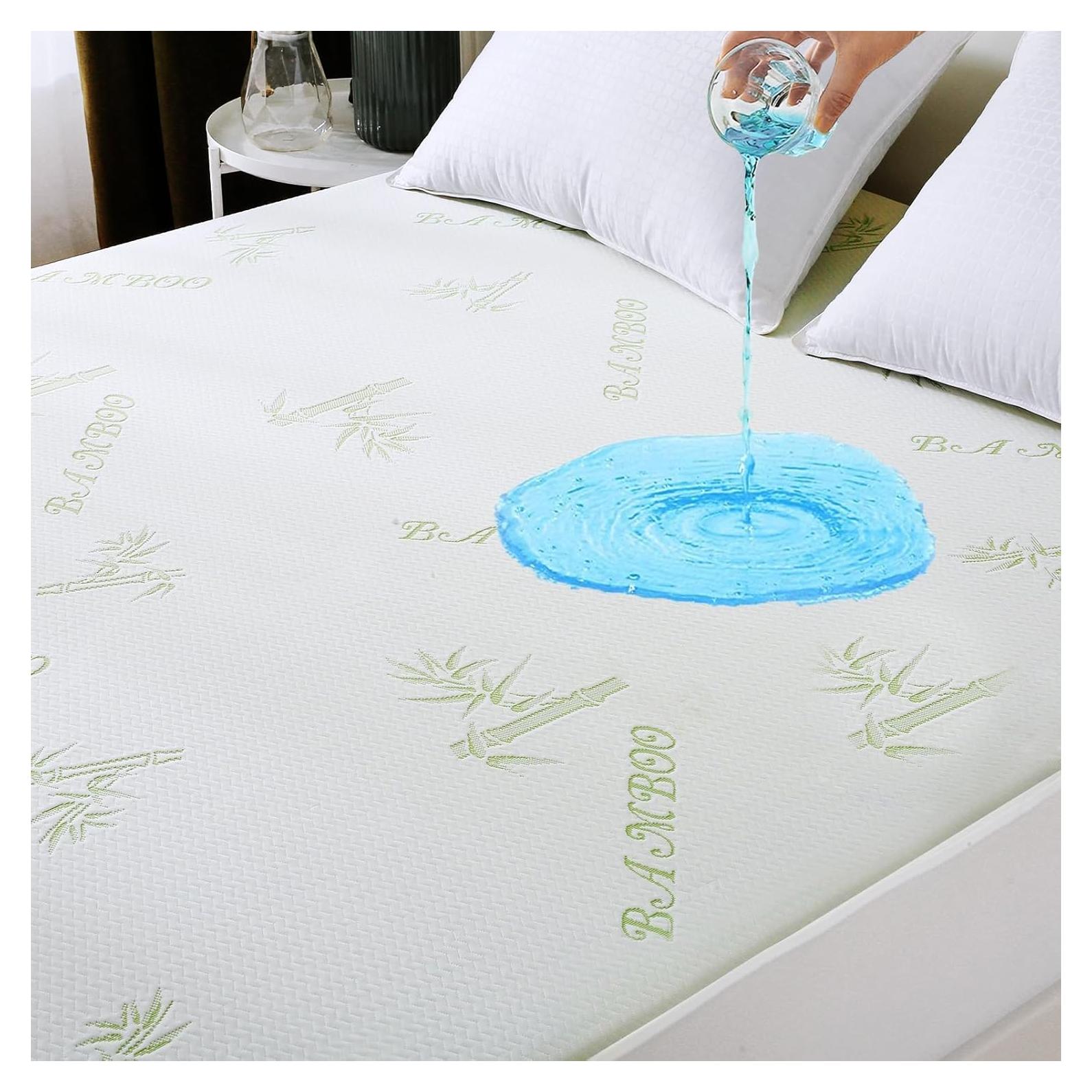 Protector de Colchón Queen MUXHOMO Impermeable Transpirable