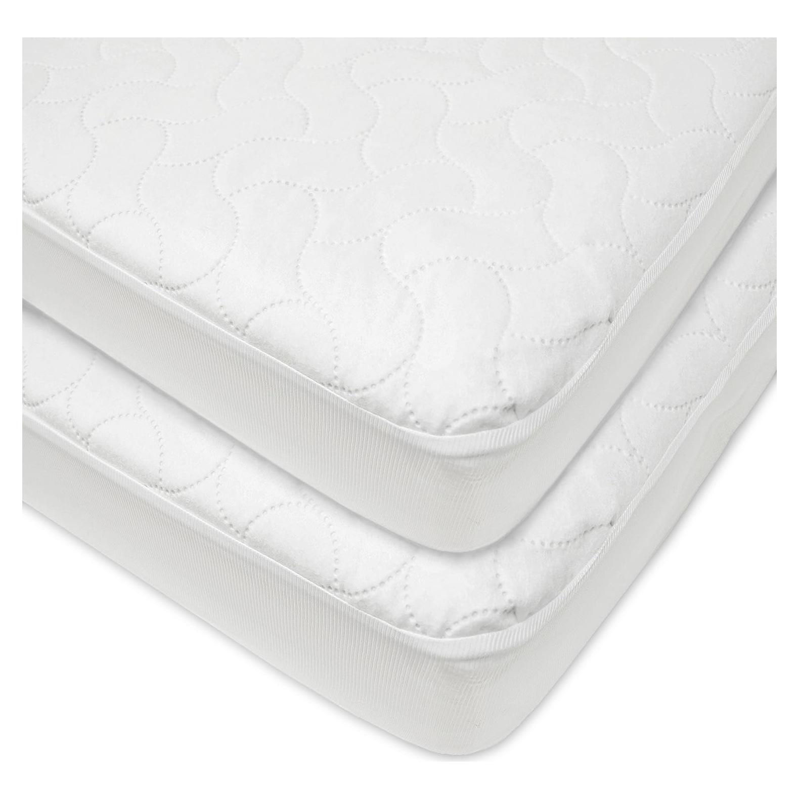 Funda Acolchada Impermeable para Cuna - Compañía Americana de Bebés, 2 Pzs