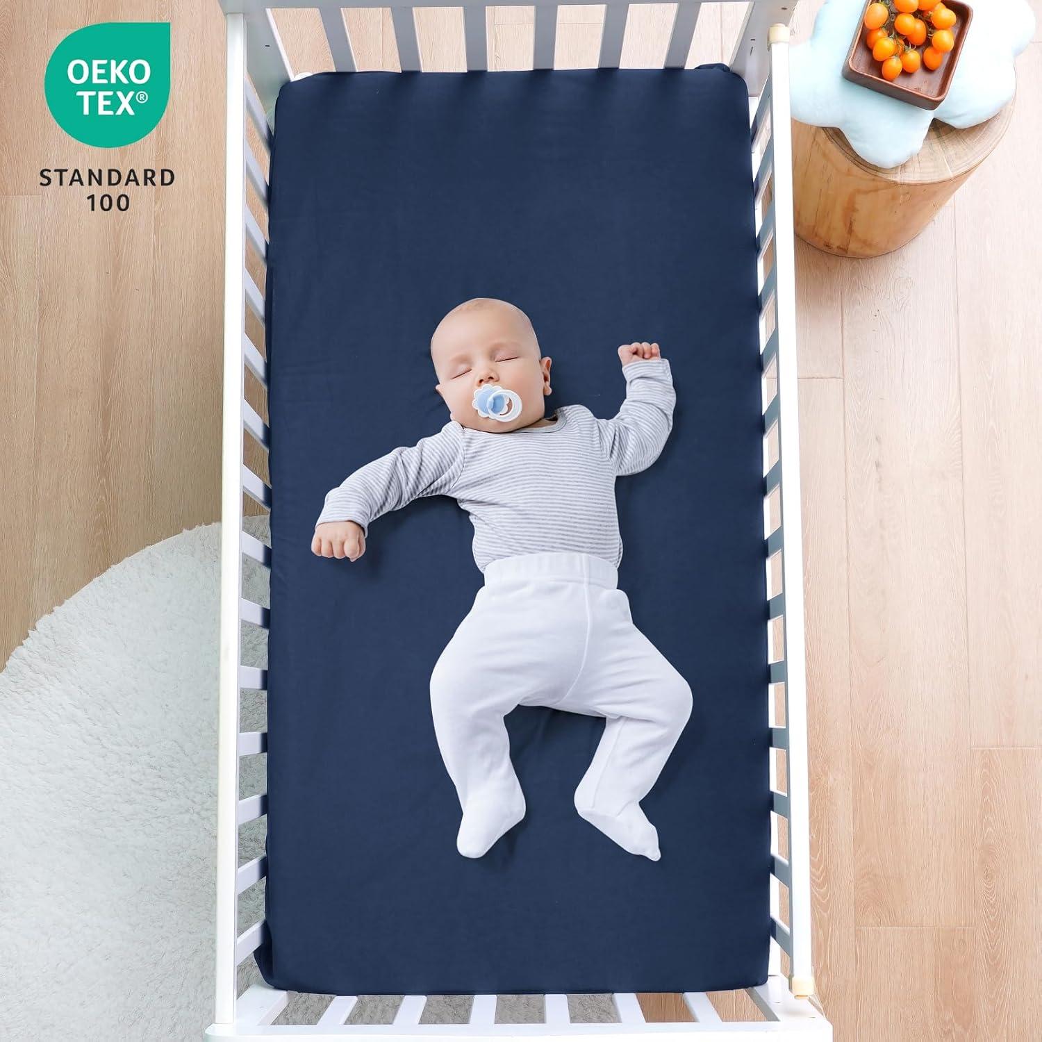 Sábanas de Cuna Impermeables David's Kids 2 Piezas Azul Gris