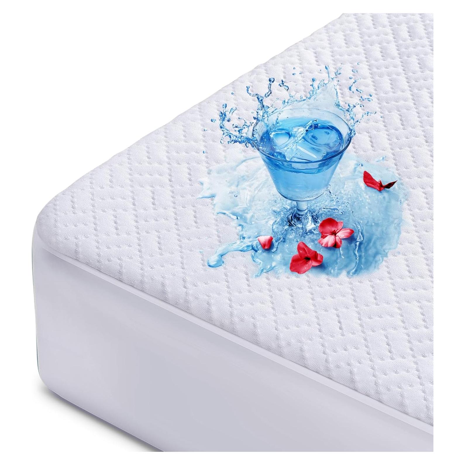 Protector de Colchón Hanherry Queen 100% Impermeable 3D