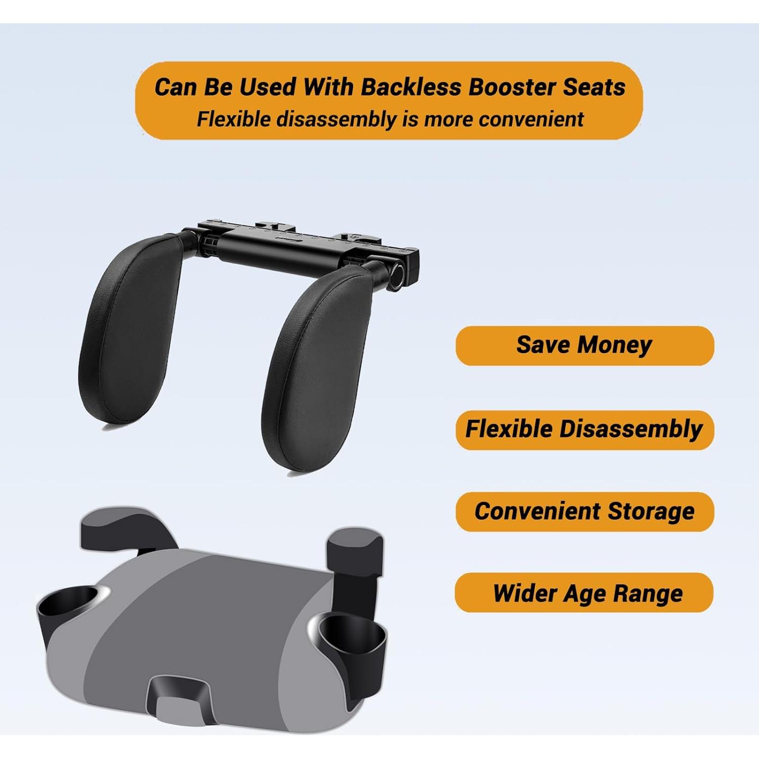 Almohada Reposacabezas Zorunowa Ajustable Espuma Viscoelástica