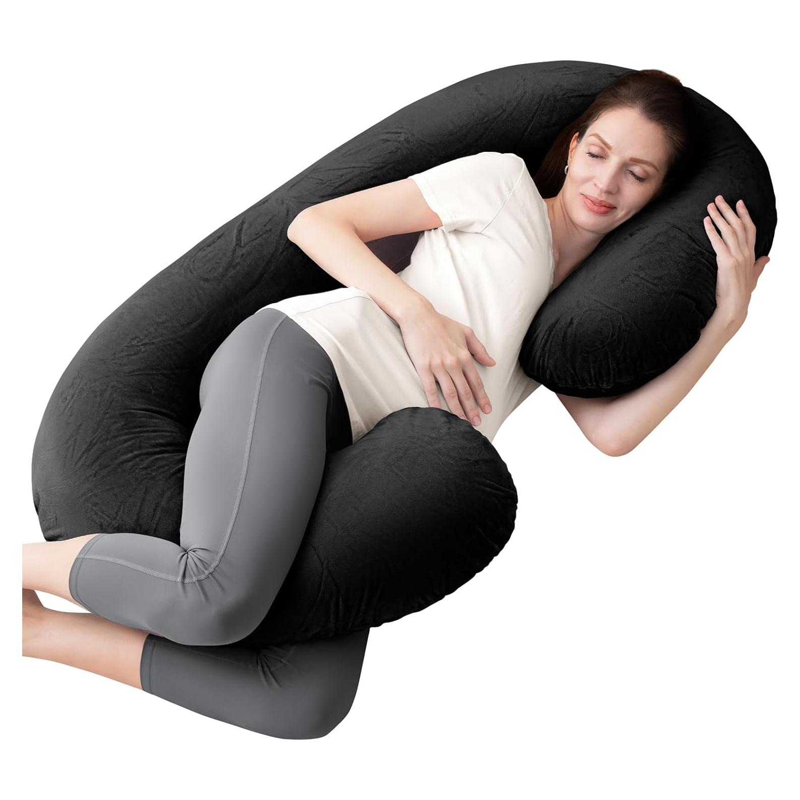 Almohada de Embarazo 1 MIDDLE ONE C Negra para Dormir