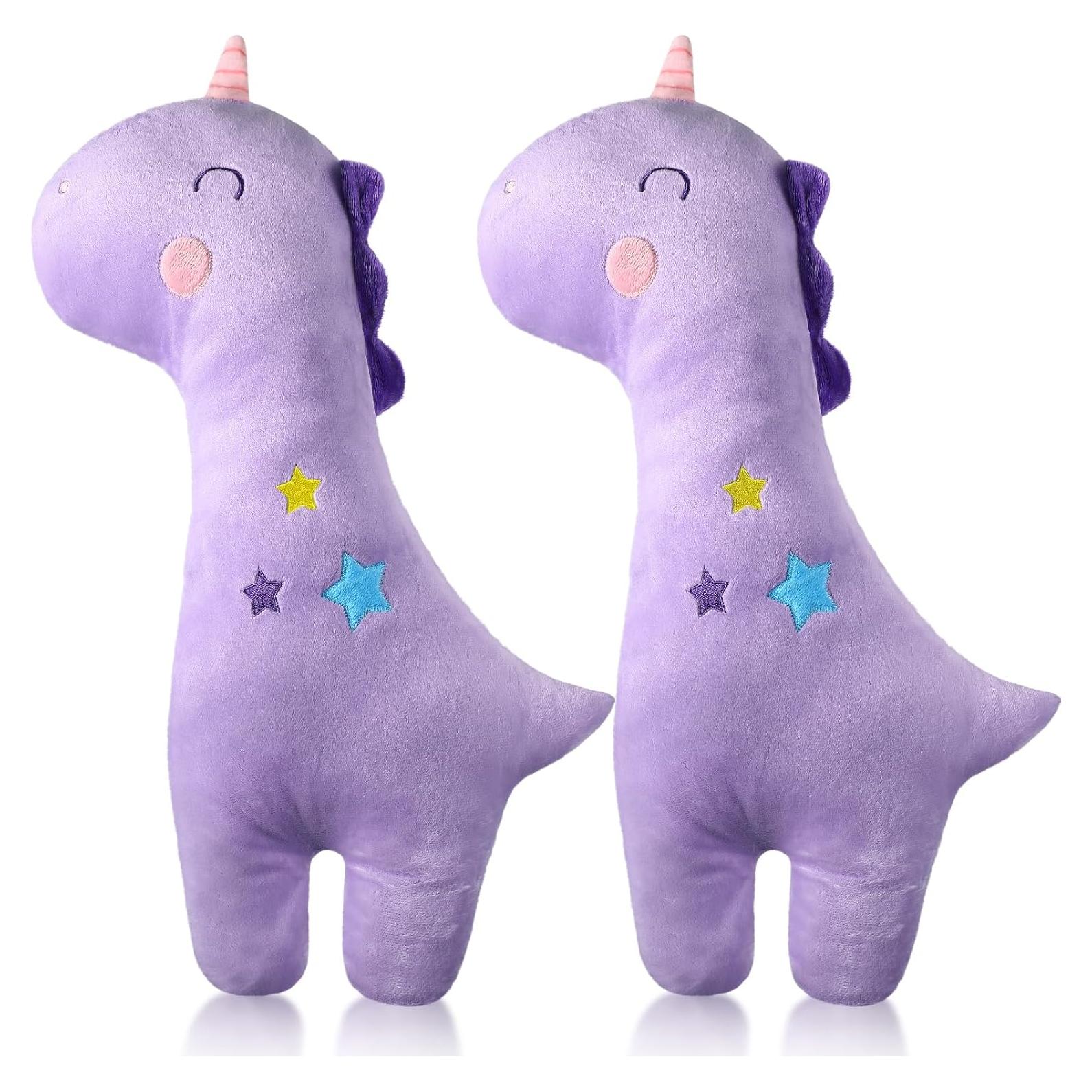 Funda de Almohada para Cinturón de Seguridad Niños Lenwen 2 Pcs Unicornio Violeta