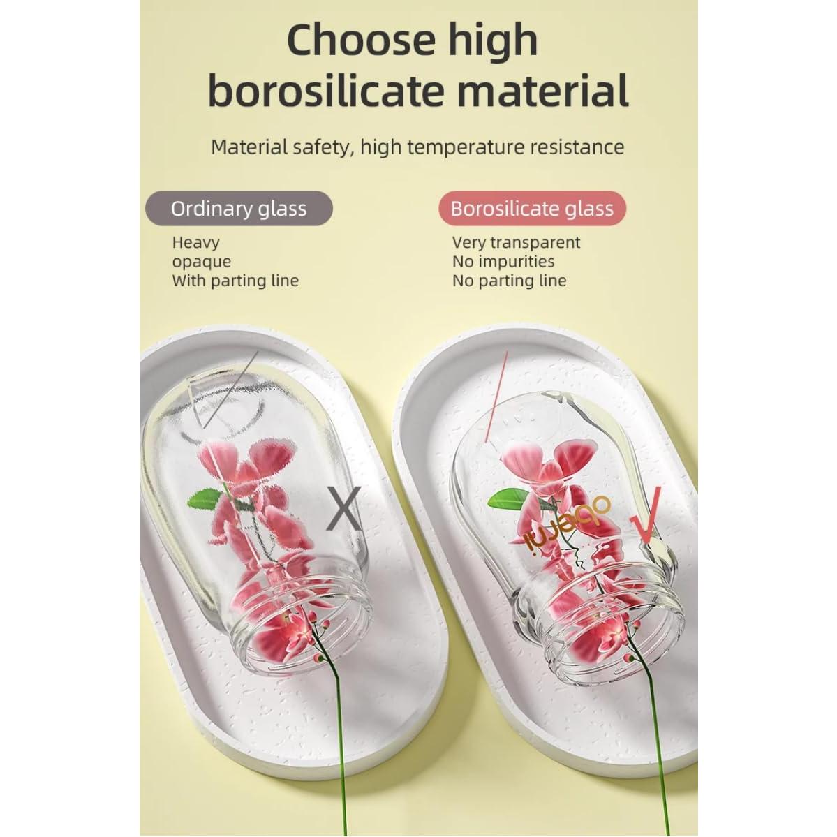 Botellas de vidrio anti cólico para bebés 4 oz, libre de BPA